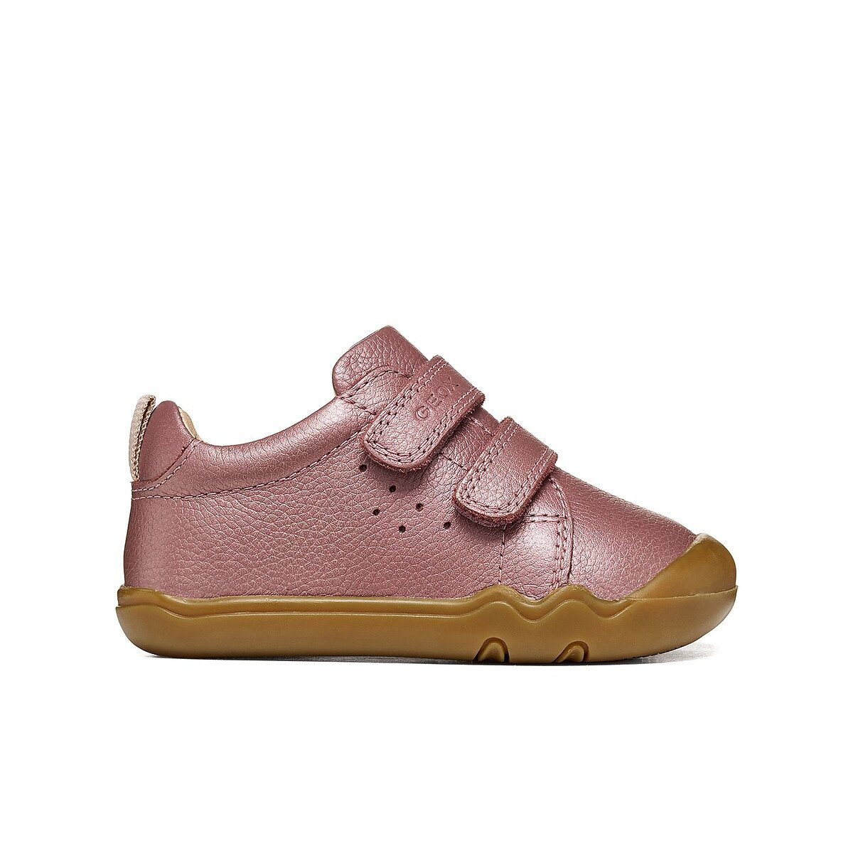 Kids Steppieup Soft Leather Slippers pink, GEOX