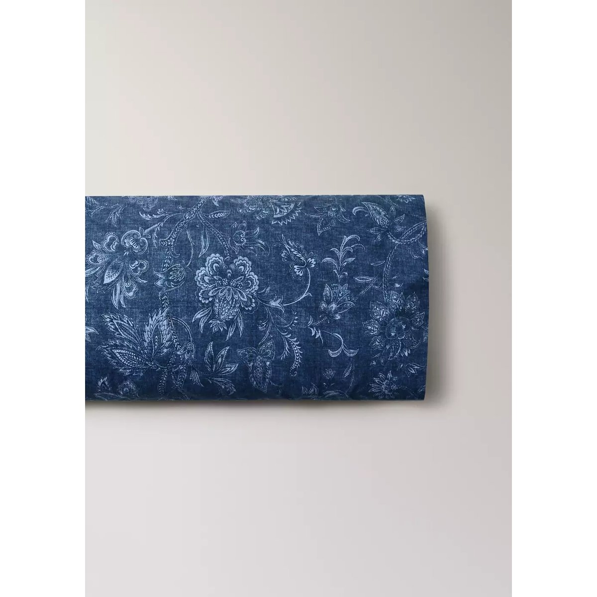Taie d’oreiller 100 % coton 45x110 cm bleu indigo, MANGO HOME