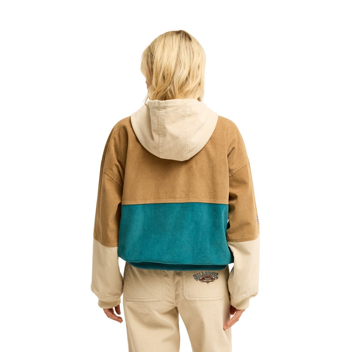 Veste à capuche en velours côtelé SINCE 73 SET THE TONE bleu colonial blue, BILLABONG