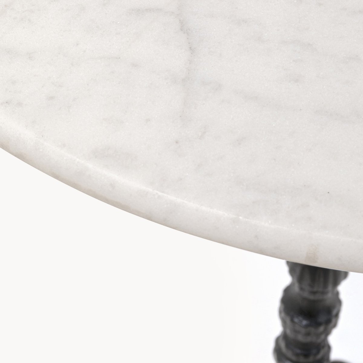 Table haute ronde en marbre et acier, BISTROT autres, KARE DESIGN