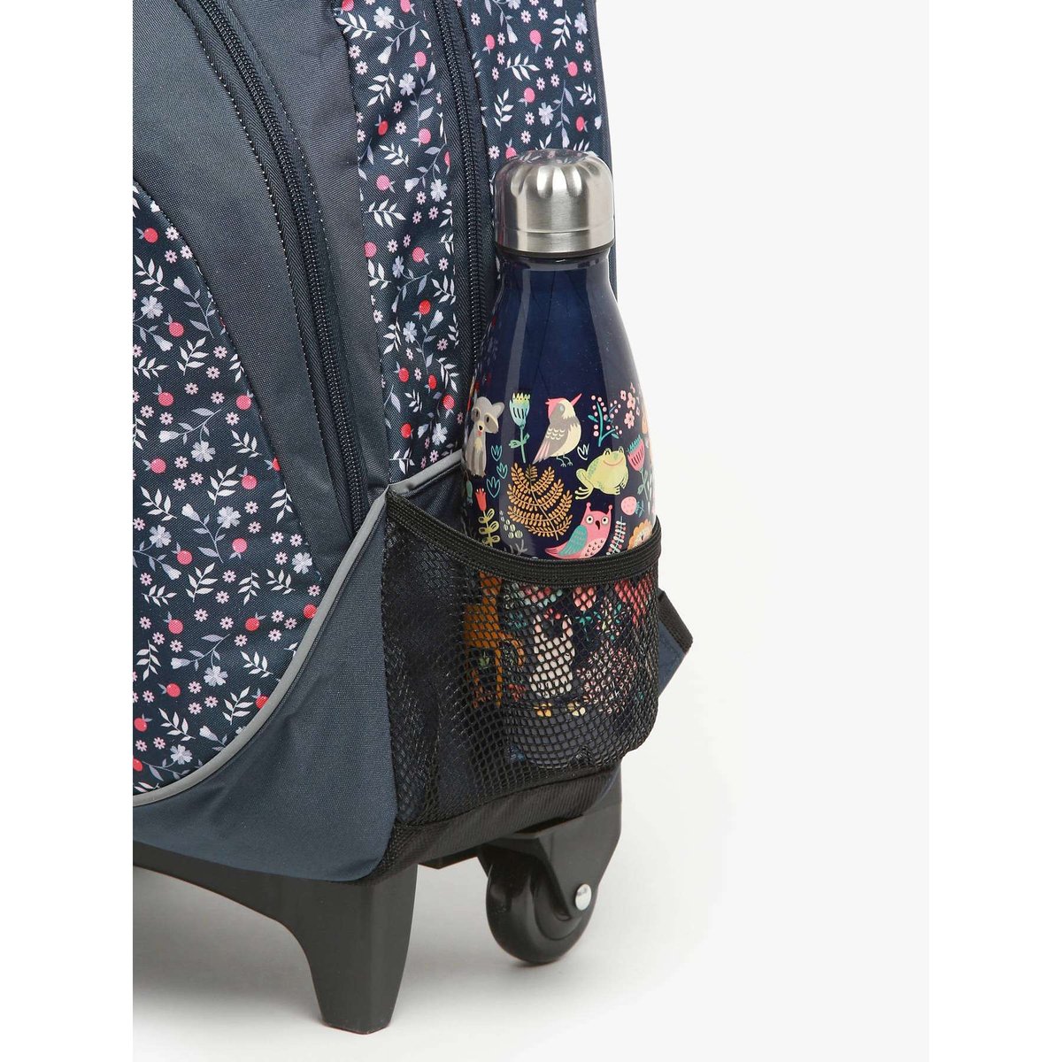 Sac a dos à roulettes navy miniflowers, CAMELEON