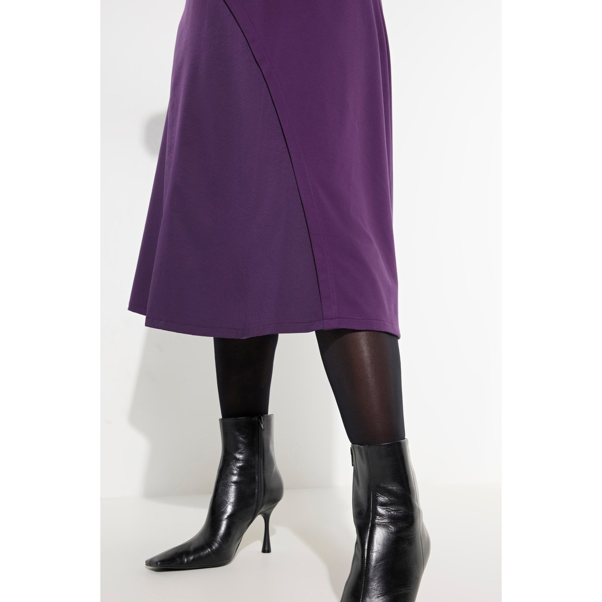 Robe en point de Rome violet foncé, ULLA POPKEN