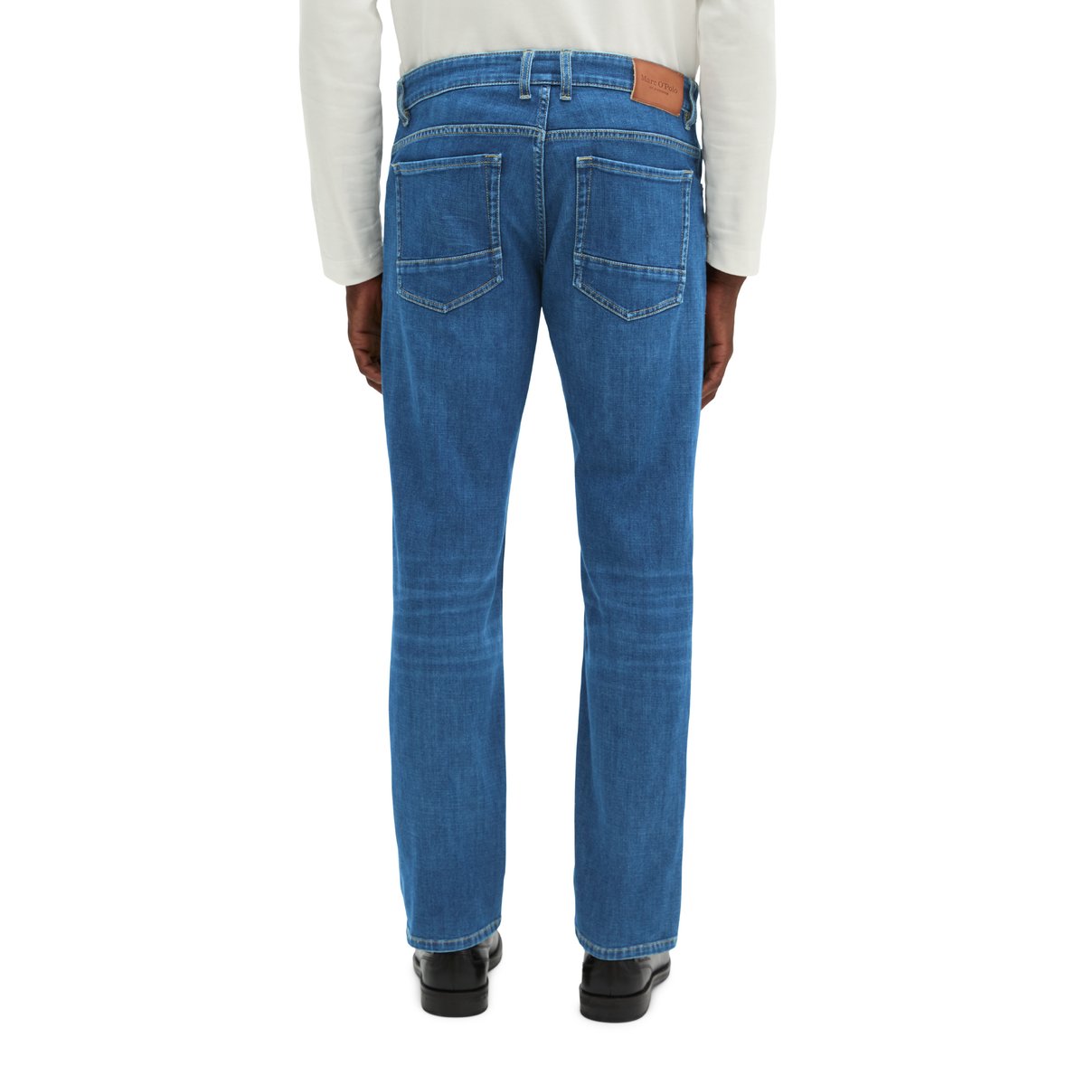 Jeans modèle Kemi regular en denim doux au toucher cashmere bleu foncé, MARC O'POLO