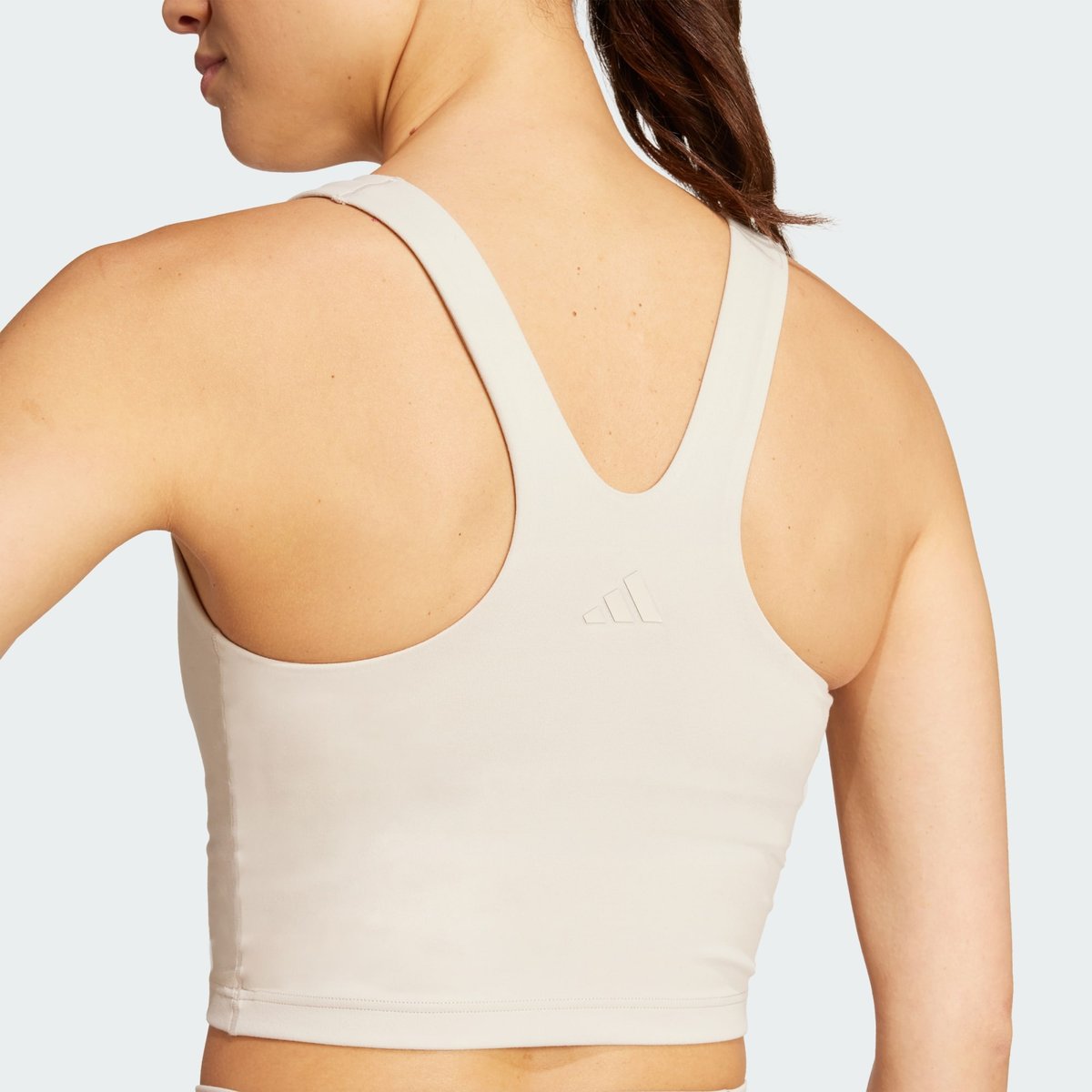 Brassière débardeur Yoga Motion beige, adidas Performance