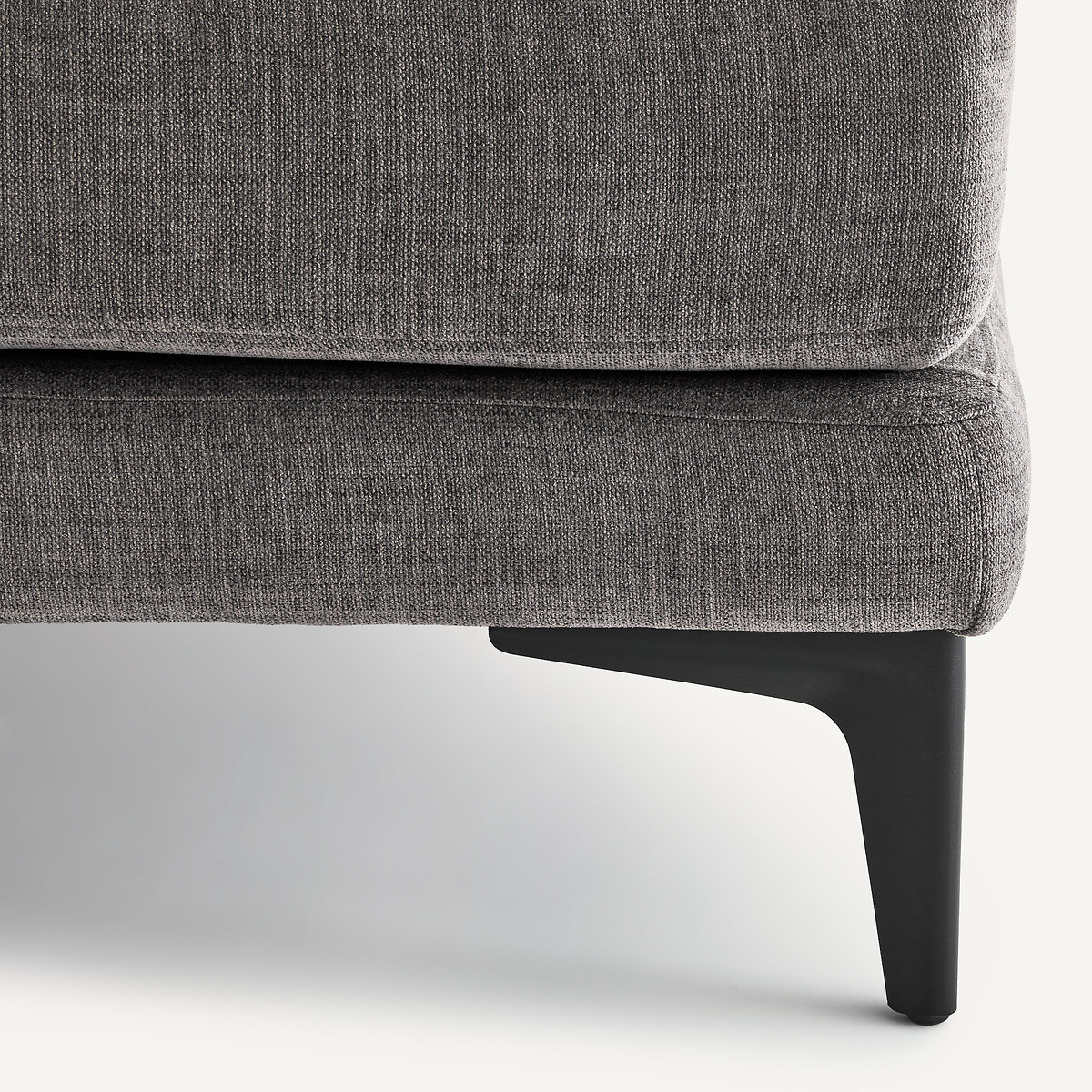 Repose-pieds avec plateau, en polyester et coton, MODERNISTE gris stone, EMMANUEL GALLINA X AM.PM