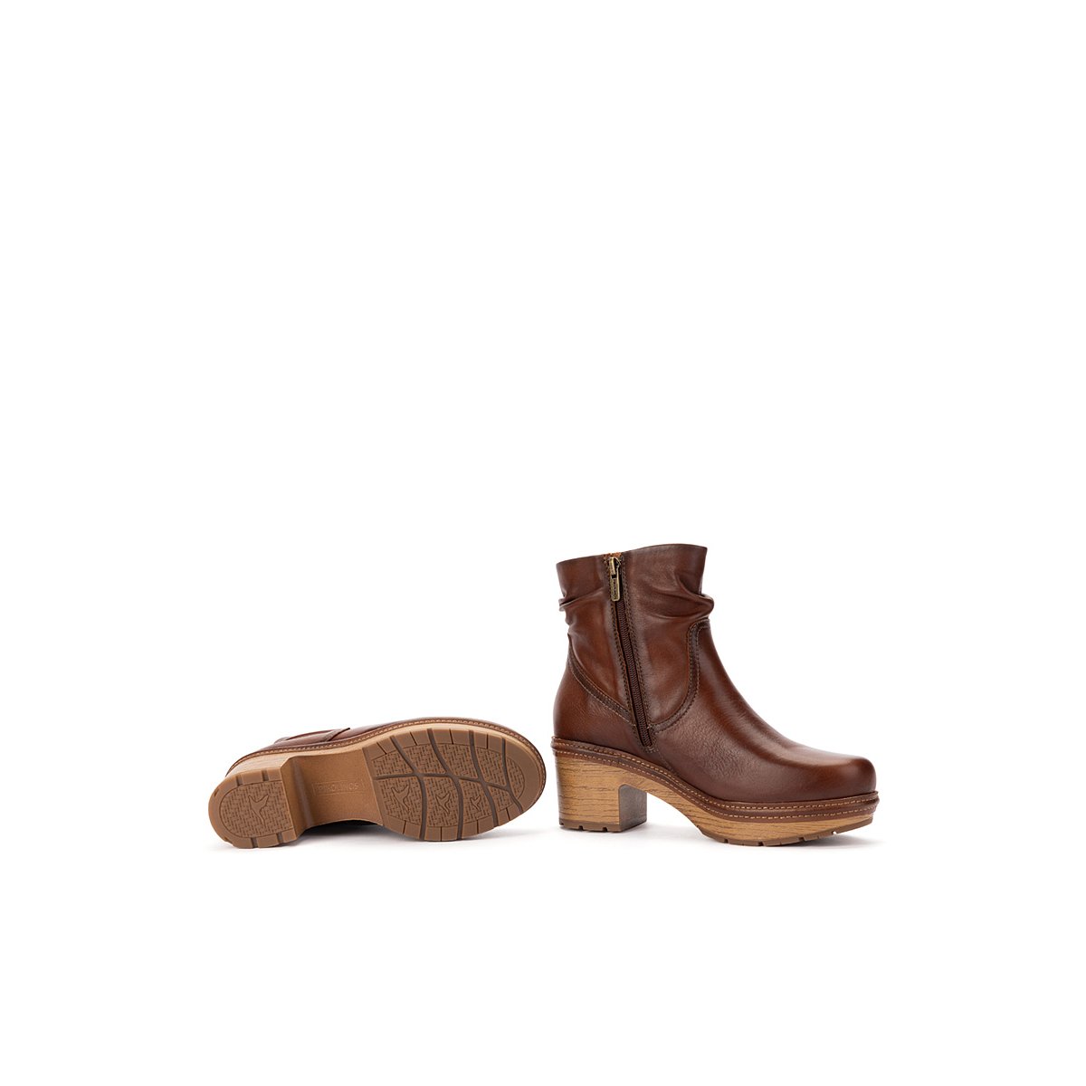 Bottines à talon cuir Sort cuero, PIKOLINOS