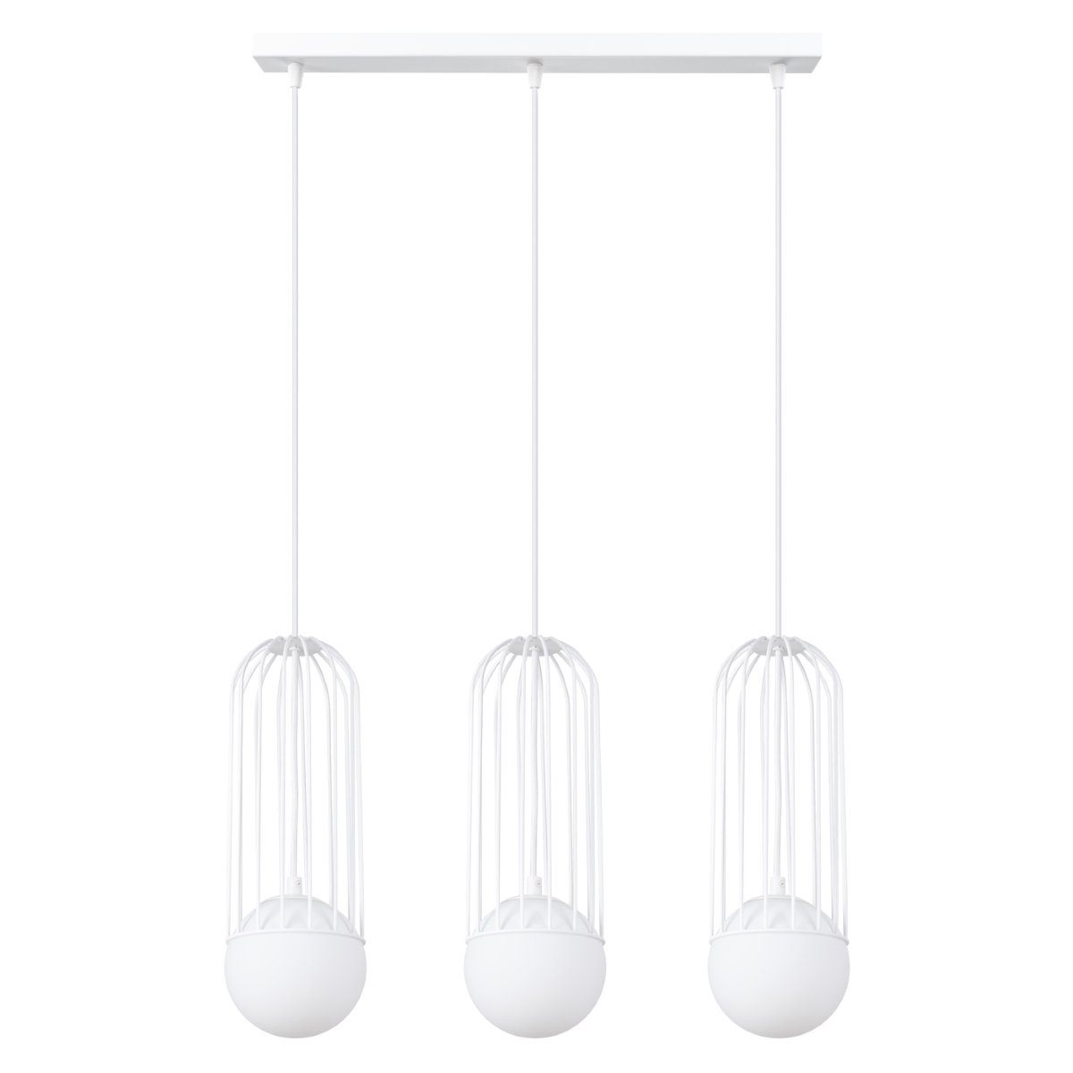 Suspension Acier Blanc G9 3 Brina blanc, EDEN