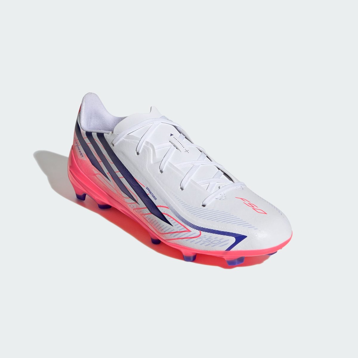 Chaussure De Football F50 Hyperfast League Terrain Souple Enfants Chaussure De Football F50 Hyperfast League Terrain Souple Enfants cloud white / solar purple / solar turbo, adidas Performance