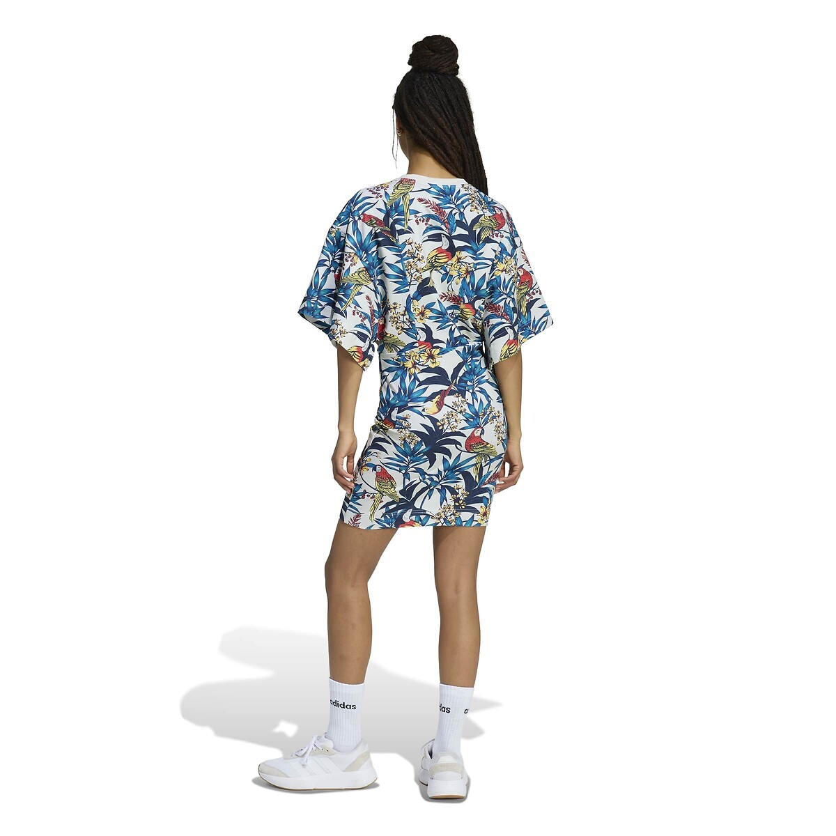 Vestido corto estampado FARM RIO estampado floral, ADIDAS SPORTSWEAR
