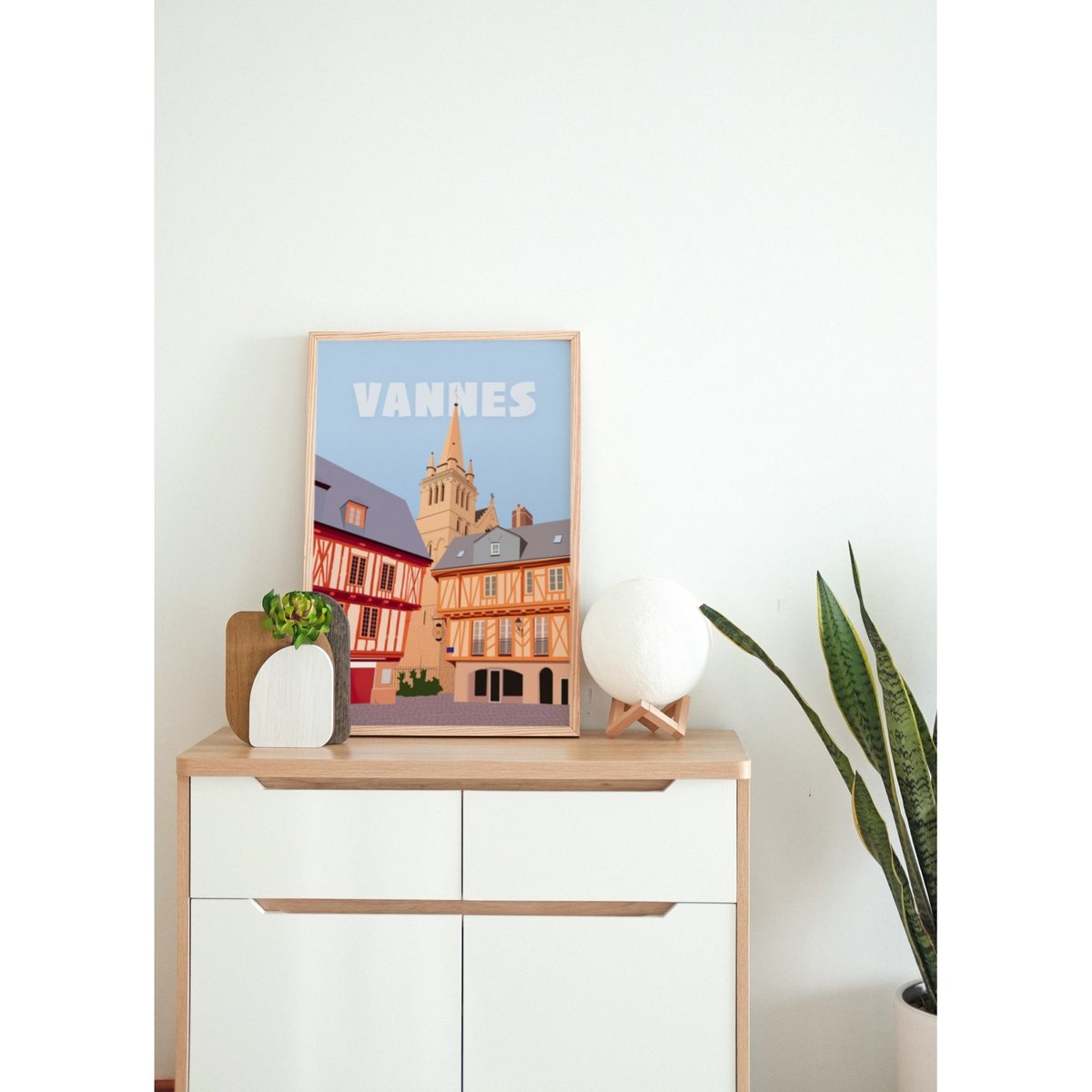 Affiche ville Vannes blanc, L'AFFICHERIE
