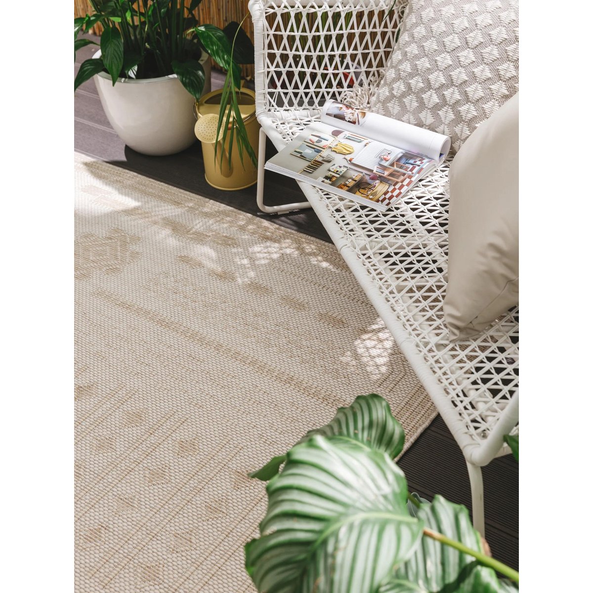 Tapis d'extérieur & intérieur BRONCO crème, BENUTA 