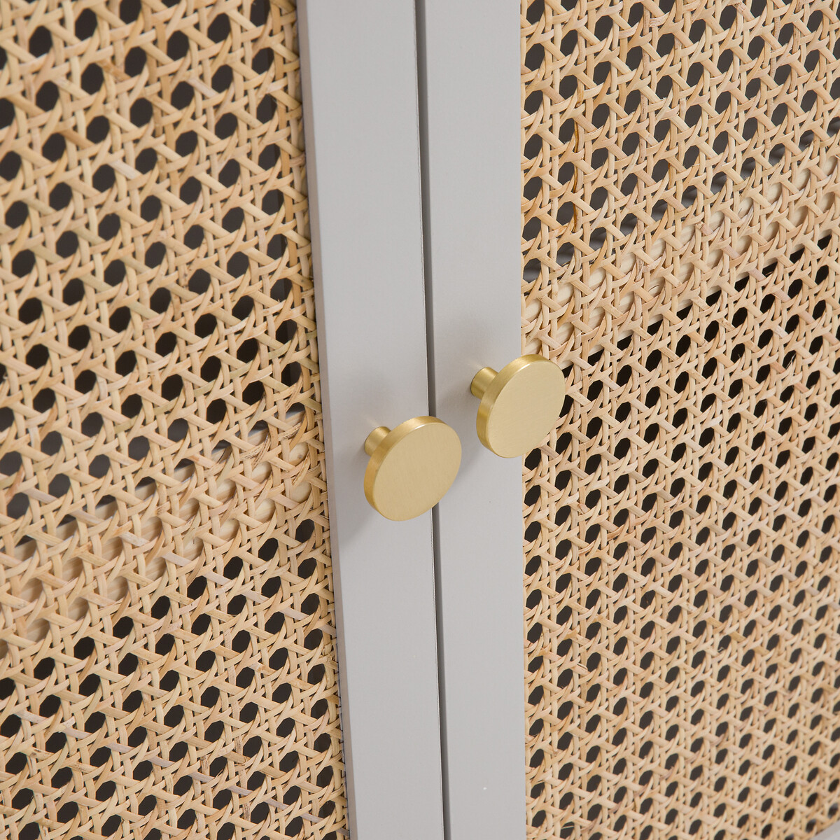 Buffet 2 portes 3 tiroirs, Paola gris, LA REDOUTE INTERIEURS