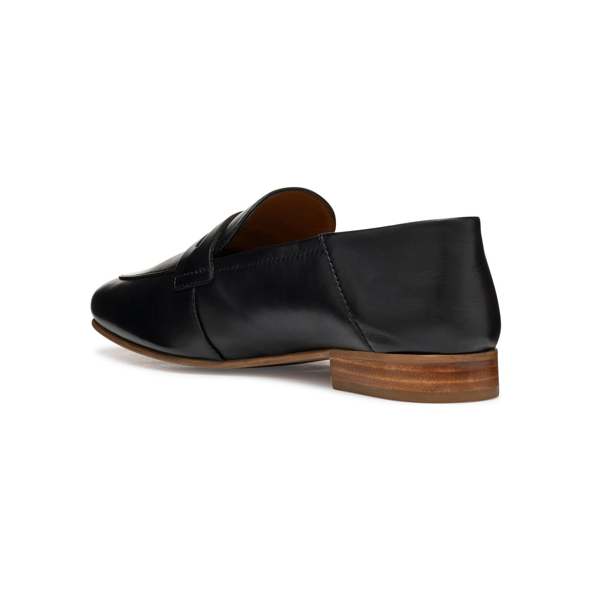Mocassins en cuir Mantinea noir, GEOX