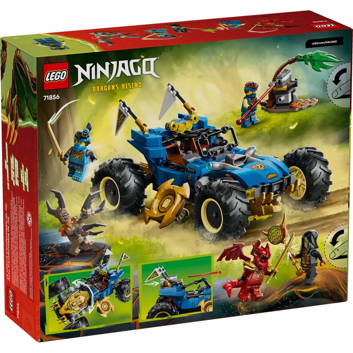 LEGO NINJAGO - La voiture transformable de Jay - 71856 multicolore, LEGO