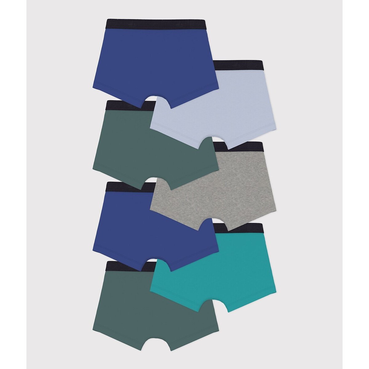 Pack of 7 Cotton Hipsters multi-coloured, PETIT BATEAU