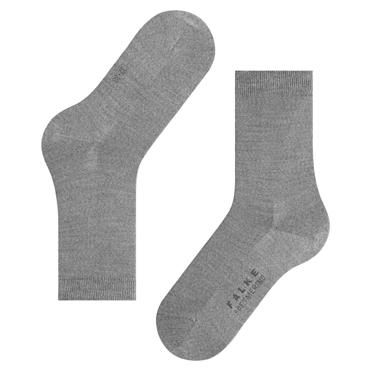 Chaussettes Softmerino gris, FALKE