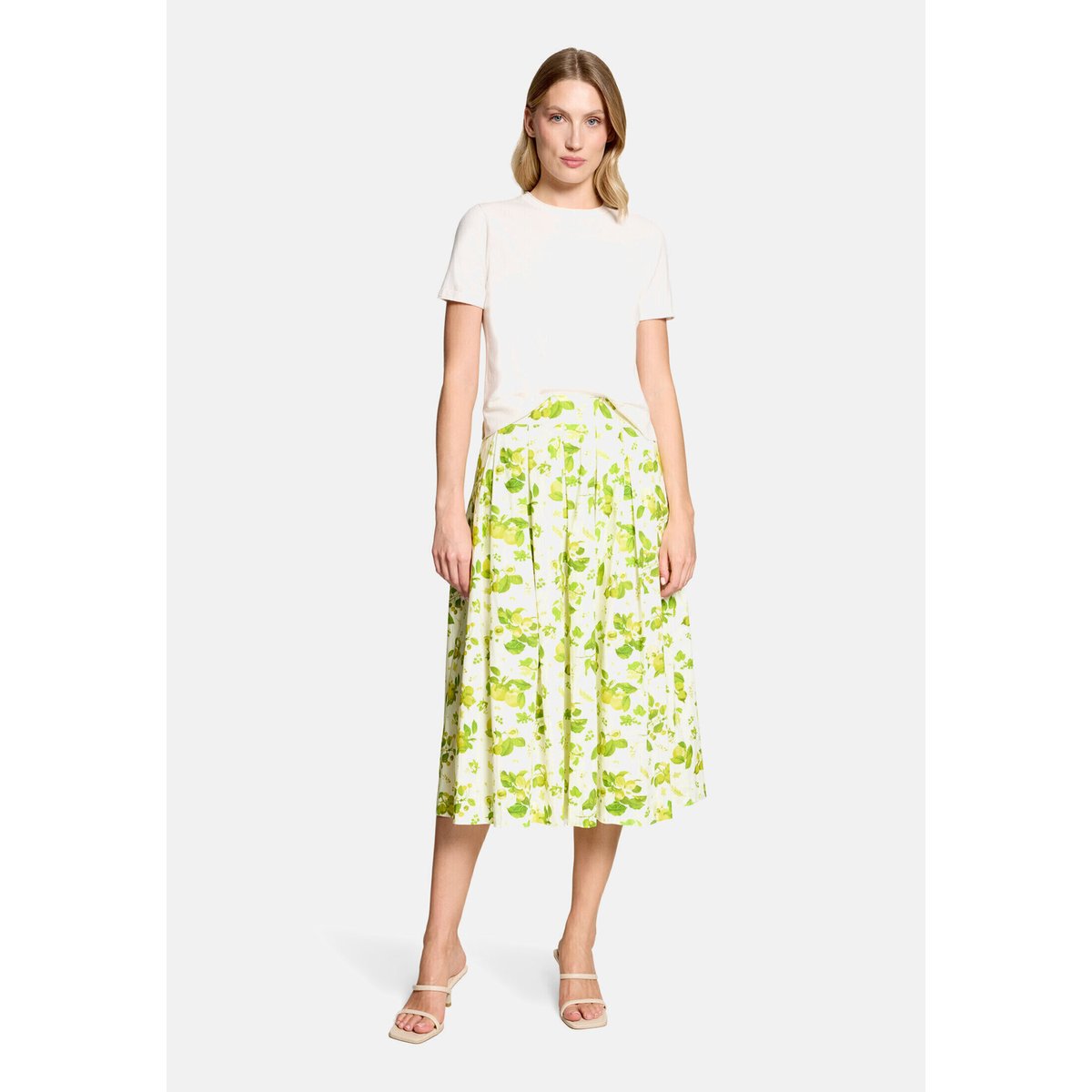 Jupe sportive à élastique green/yellow, VERA MONT