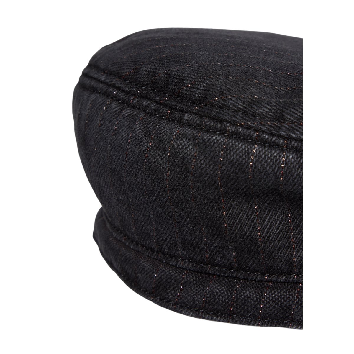 Casquette à fines rayures en coton bio extensible gris foncé, MARC O’POLO DENIM