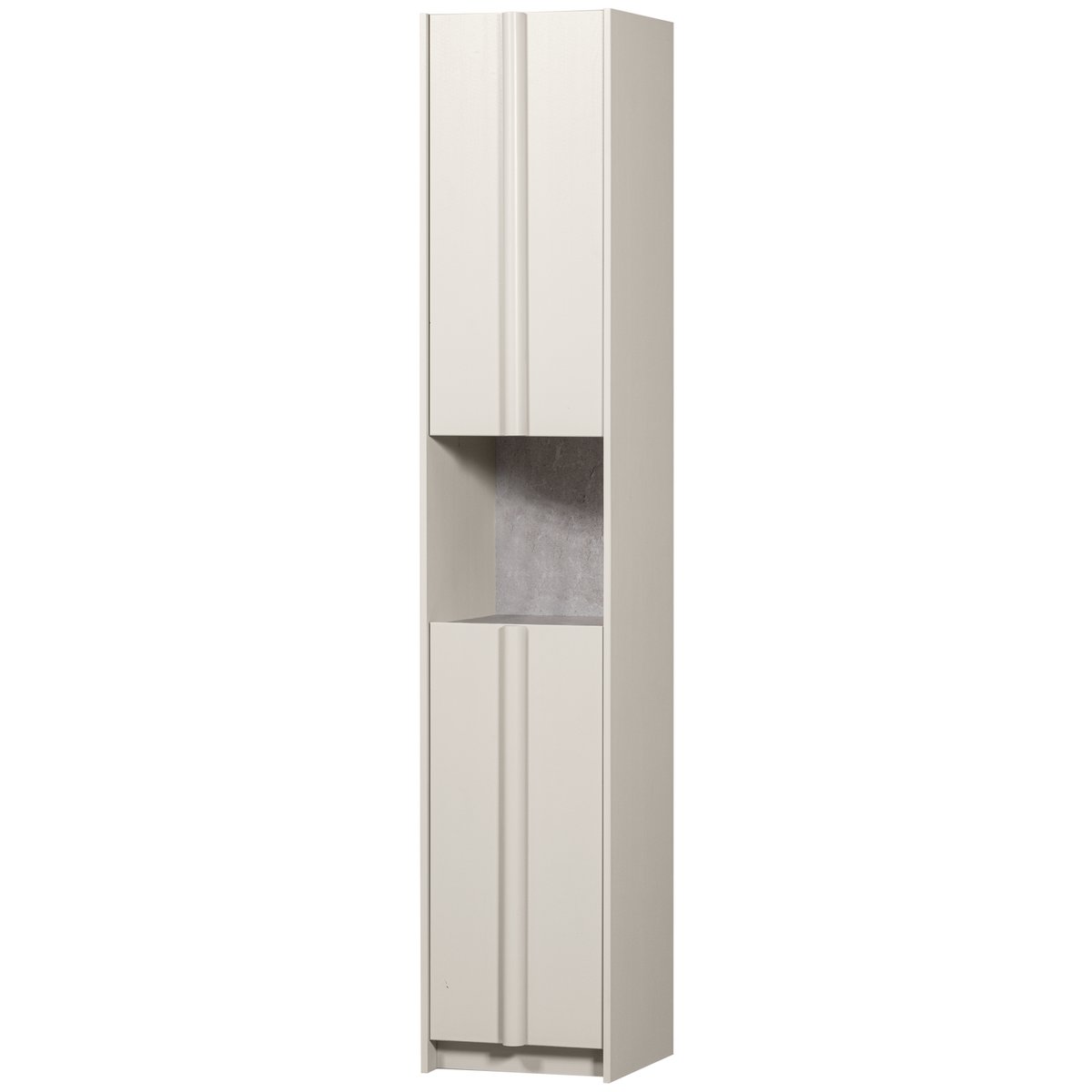 Armoire 1 porte en pin BASU brume, WOOOD