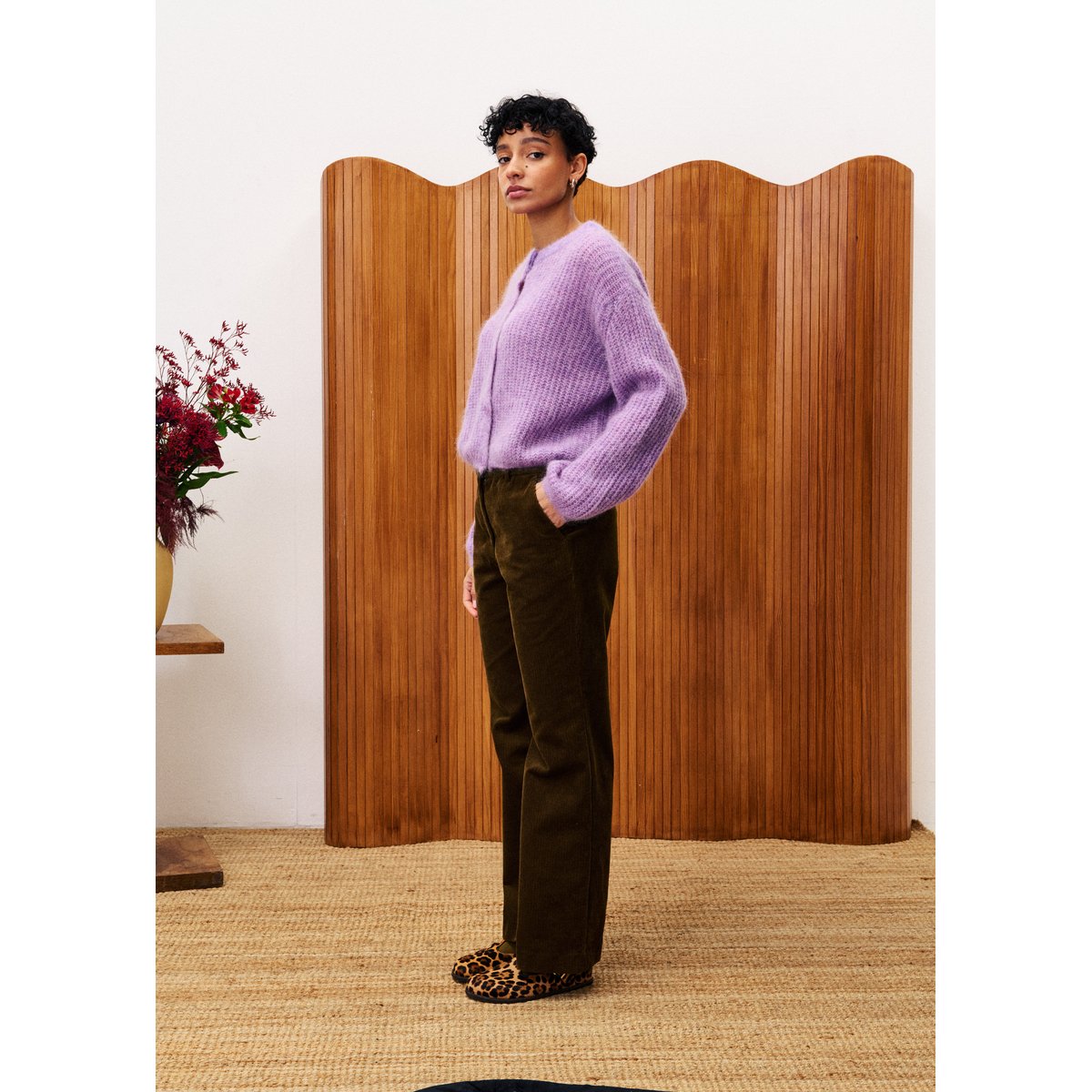 Cardigan en mohair MIANO violet, FRNCH