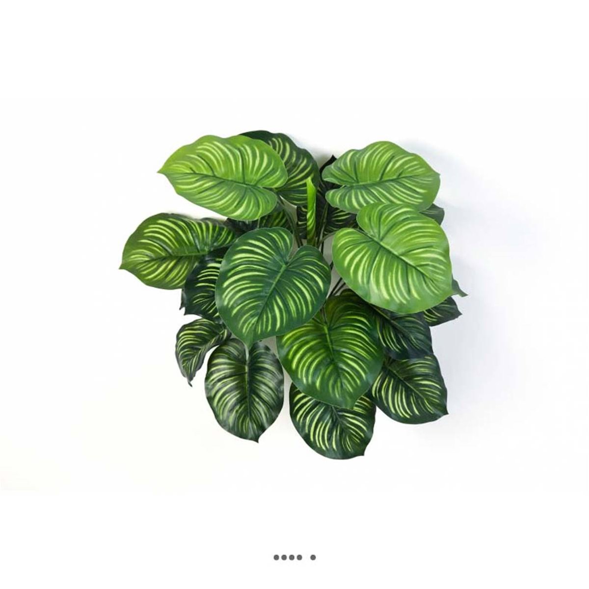 Calathea artificiel en piquet 22 feuilles, v002239, ARTIFICIELLES