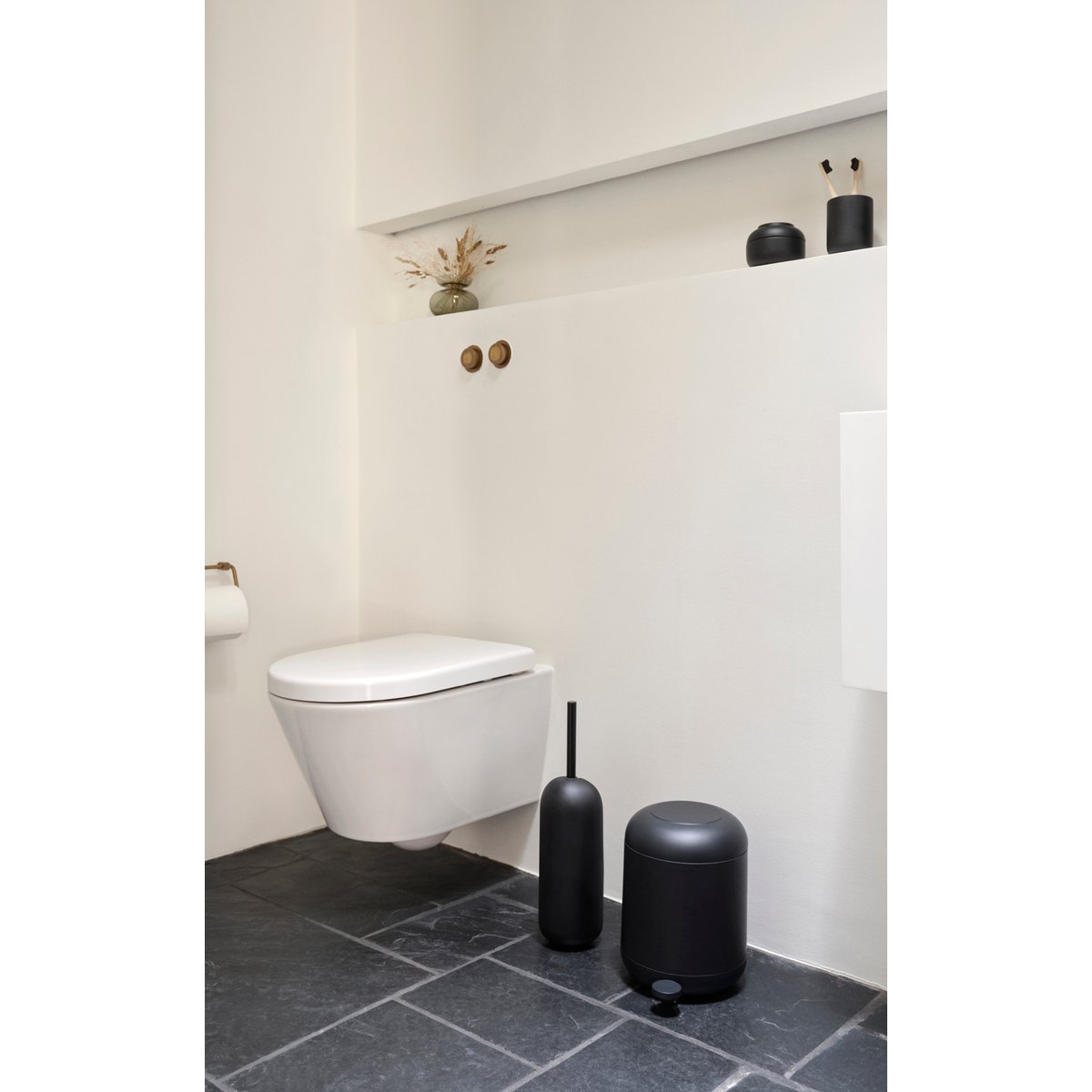 Gobelet pour brosse à dents SENSU noir, ZONE DENMARK
