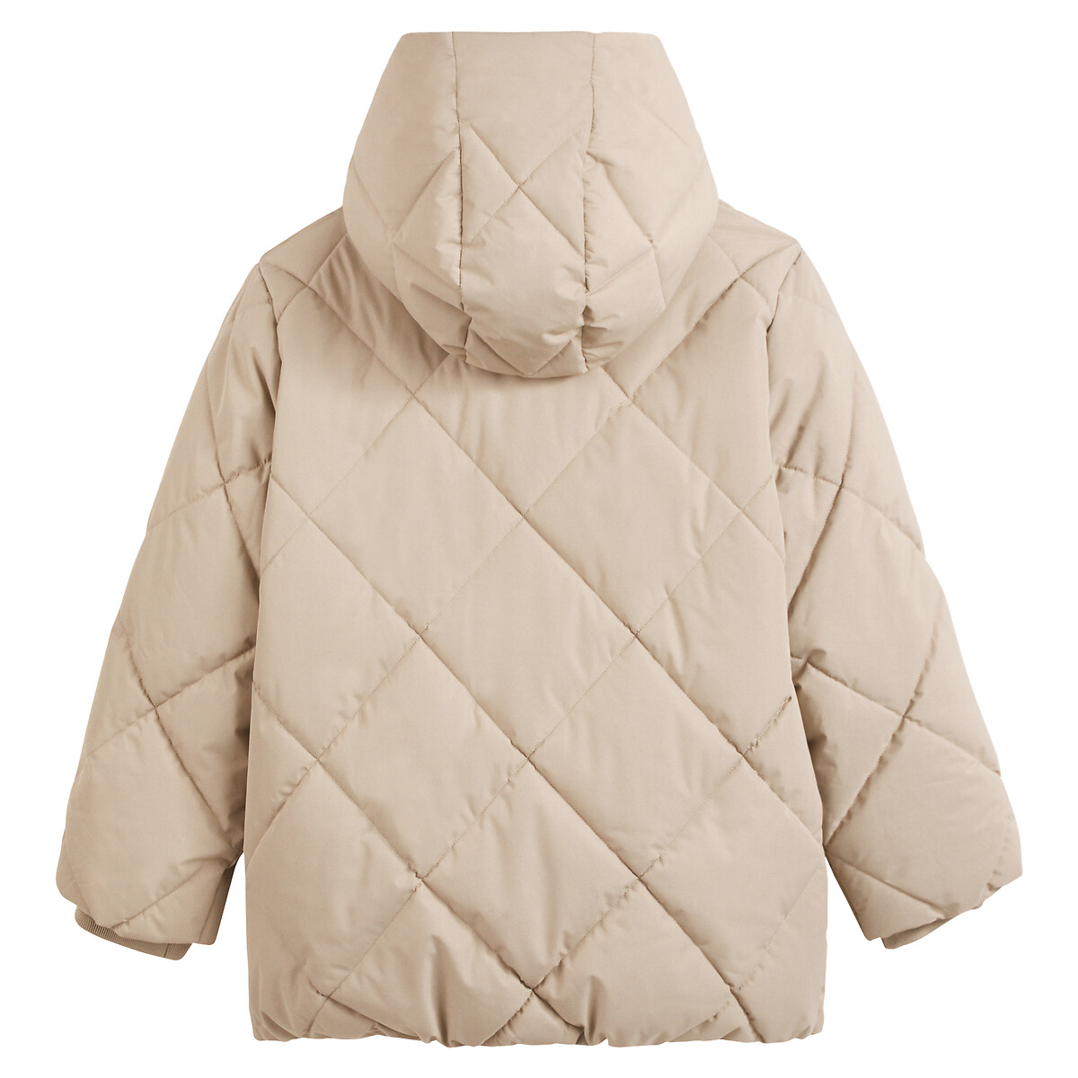 Doudoune chaude à capuche, doublure polaire beige, LA REDOUTE COLLECTIONS