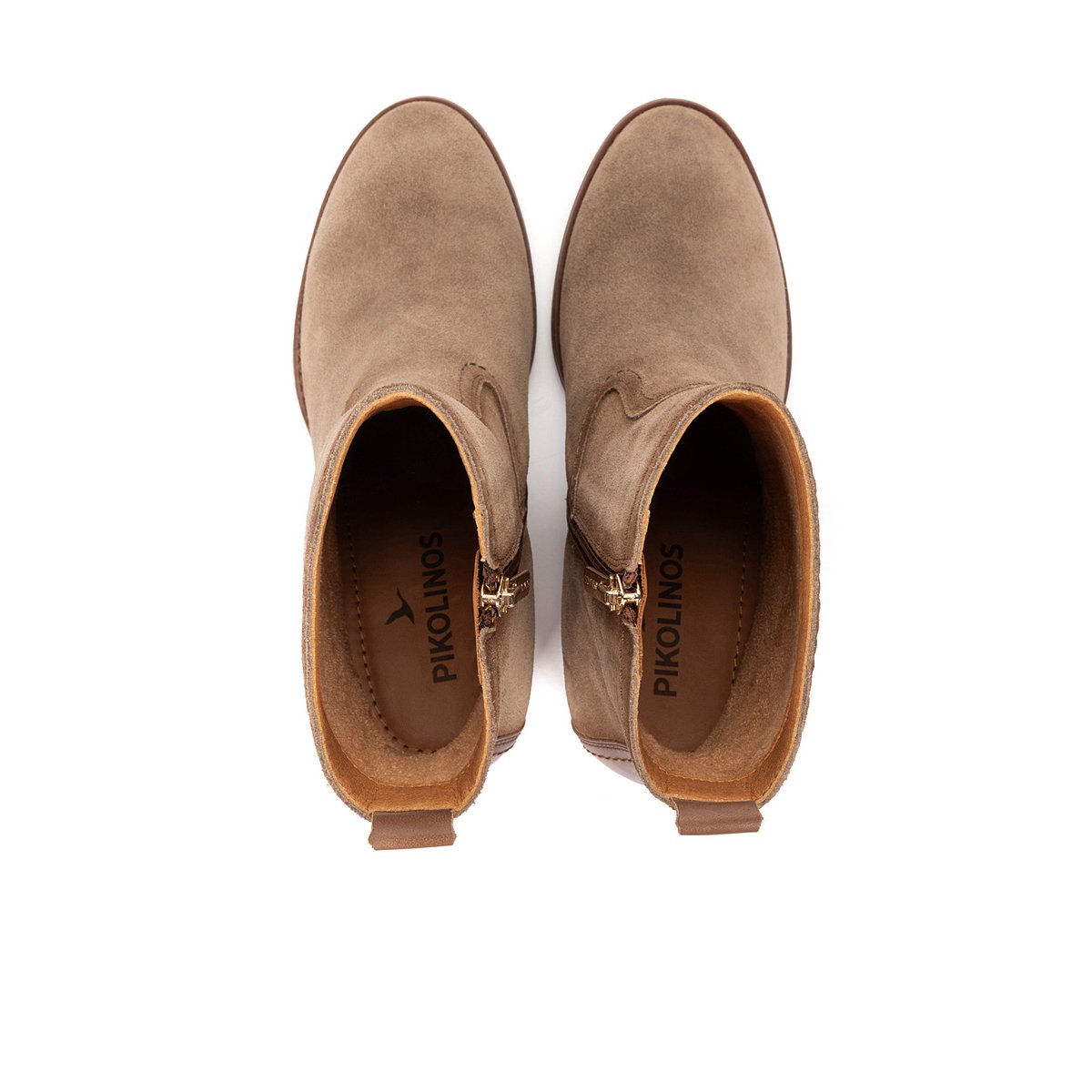 Bottines à talon cuir Palencia taupe, PIKOLINOS