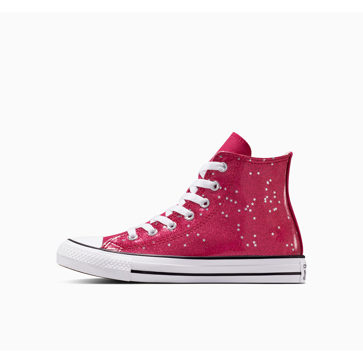Kids Chuck Taylor All Star Varsity Glitter Trainers berry, CONVERSE