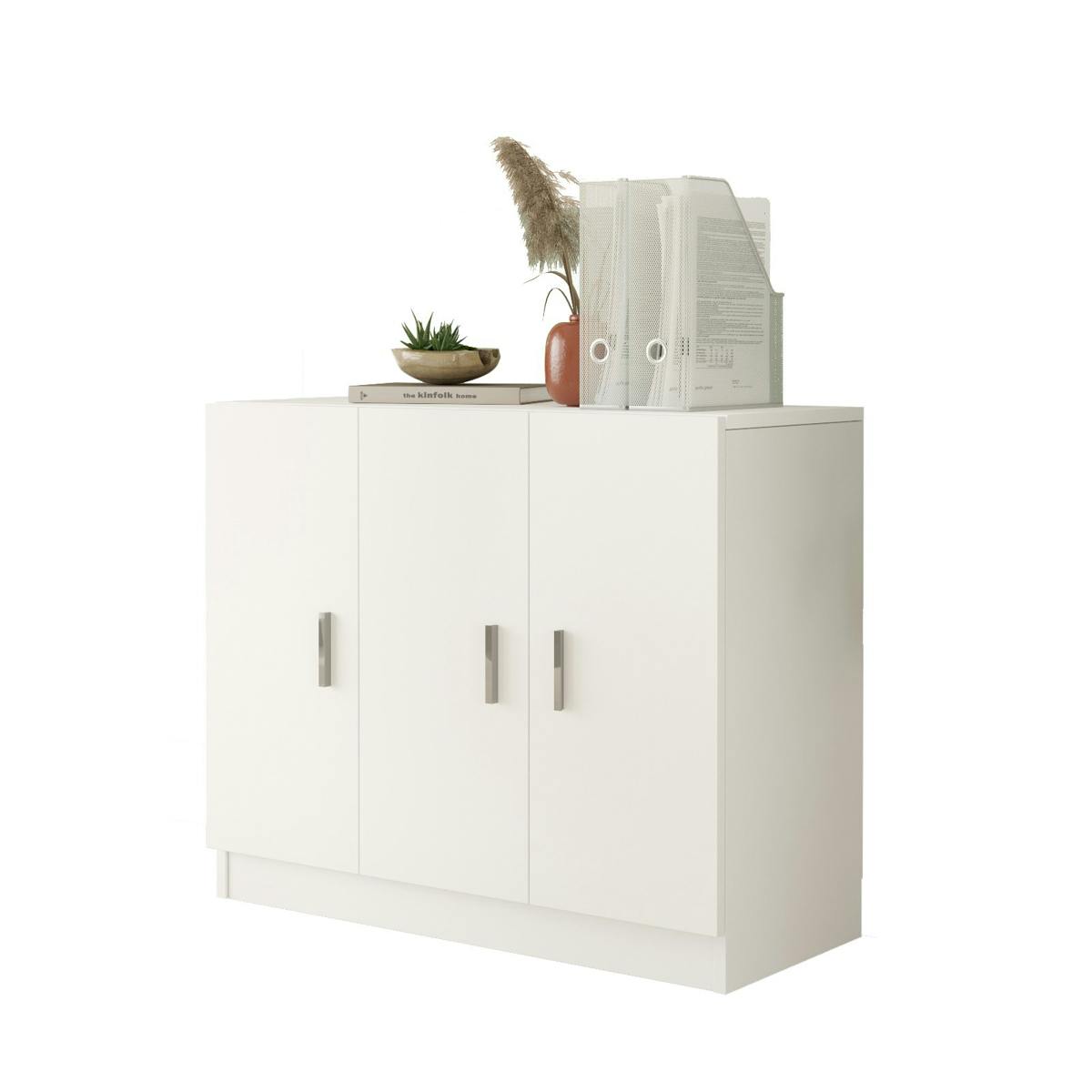 Meuble de rangement 3 portes MARFA blanc, PIER IMPORT