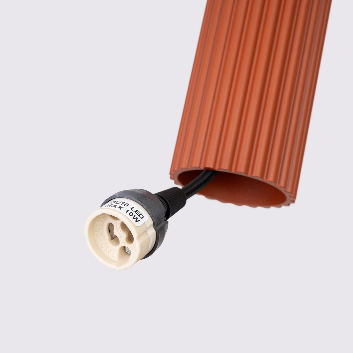 Suspension Aluminium Ocre Rouge GU10 1 Karbon rouge, EDEN
