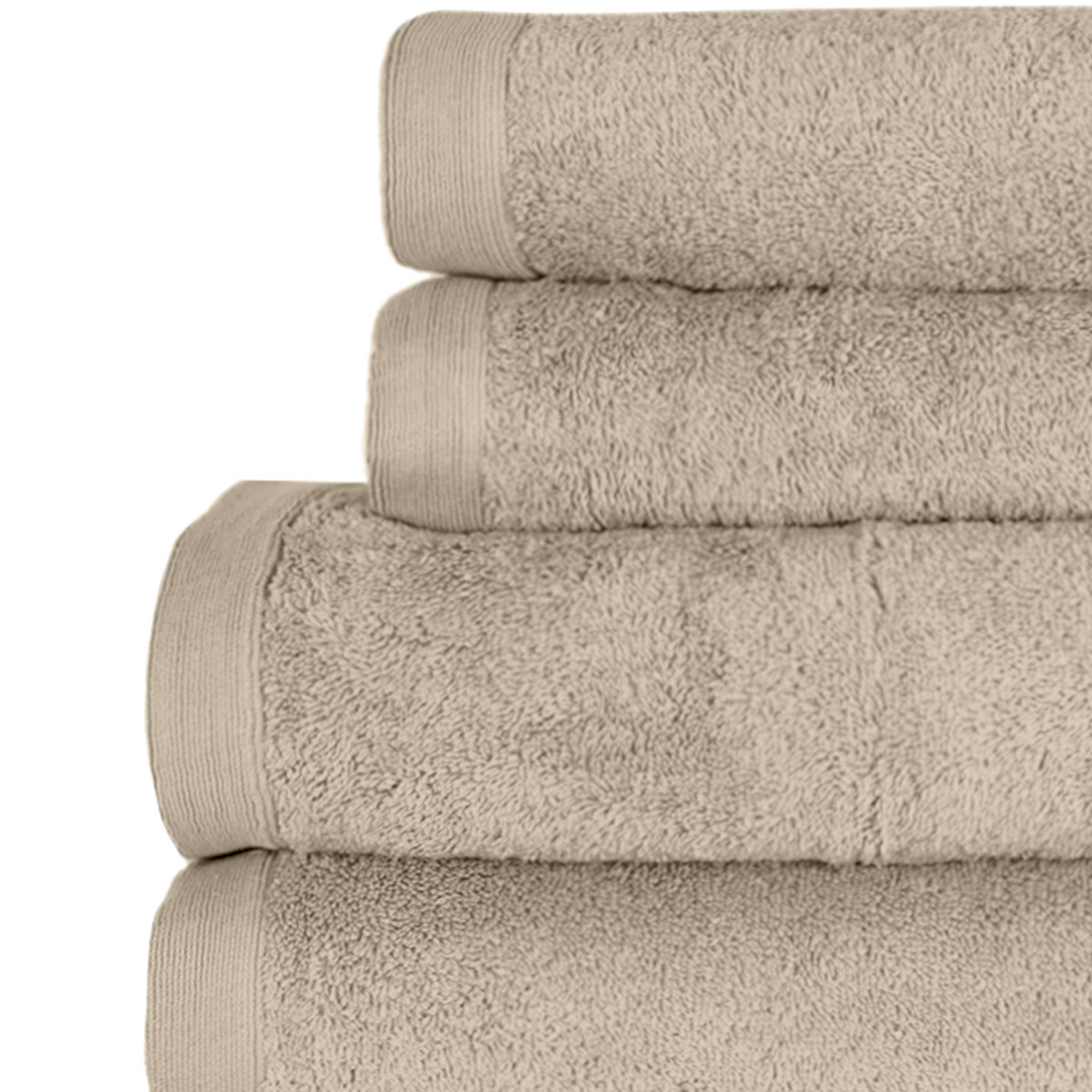 Ensemble de bain 4 pièces 500 g/m² STUDIO (2 draps de bain + 2 serviettes de toilette) carbone, SENSEI MAISON