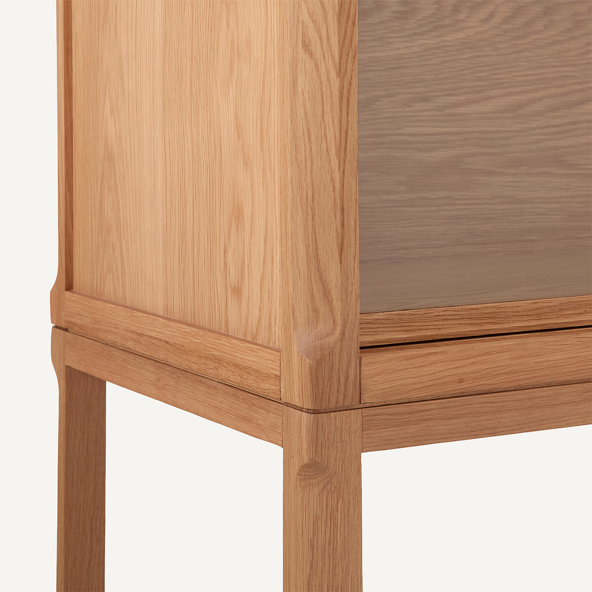 Buffet vitrine haut, en chêne et plaqué, IÉNA chêne naturel, EMMANUEL GALLINA X AM.PM
