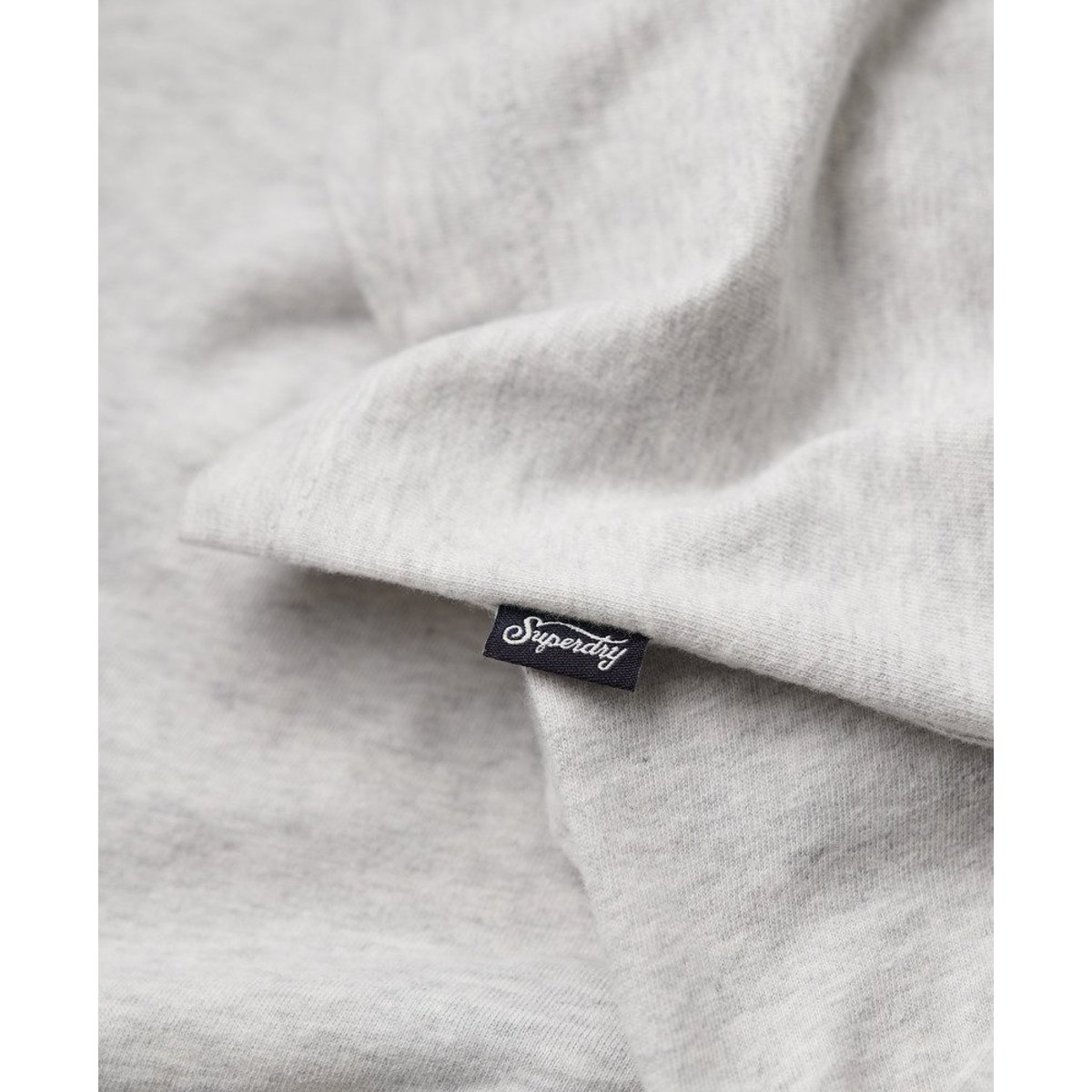 T-shirt Ajusté Essential Logo gris glacier chiné, SUPERDRY