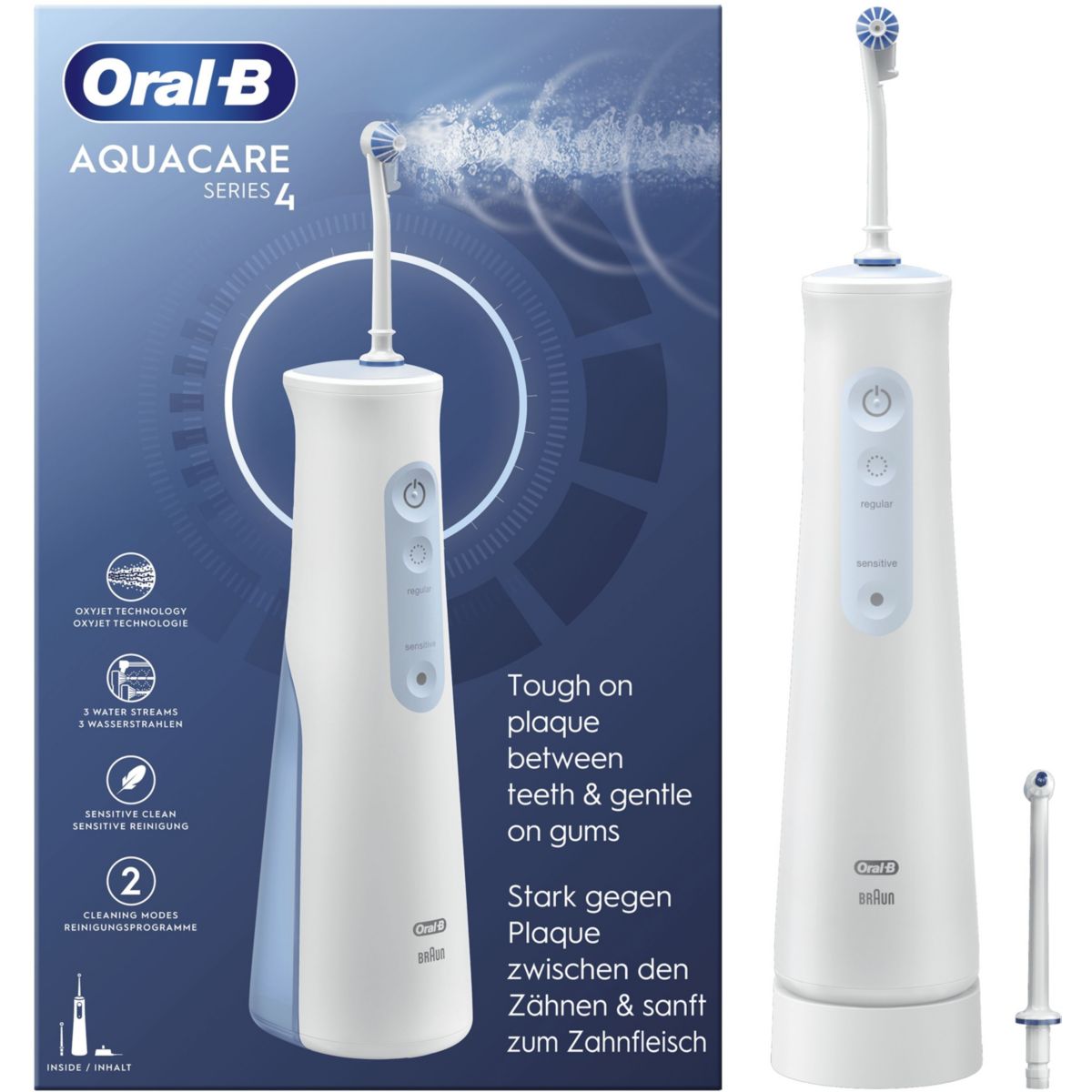 Hydropulseur Aquacare 4 couleur unique, ORAL B
