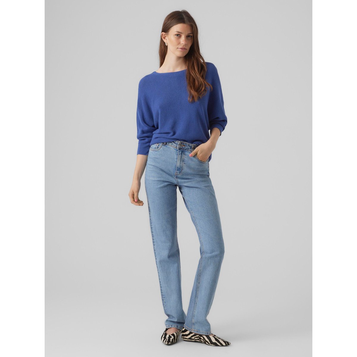 Pull En Maille beaucoup blue, VERO MODA