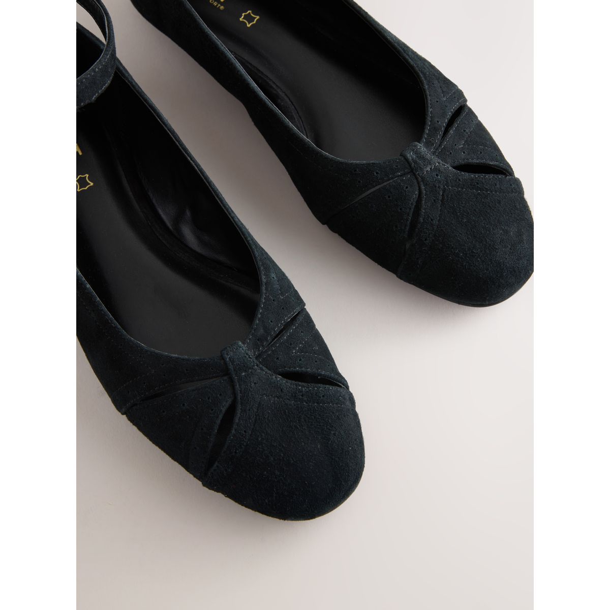 Ballerines forever comfort® en cuir noir, NEXT