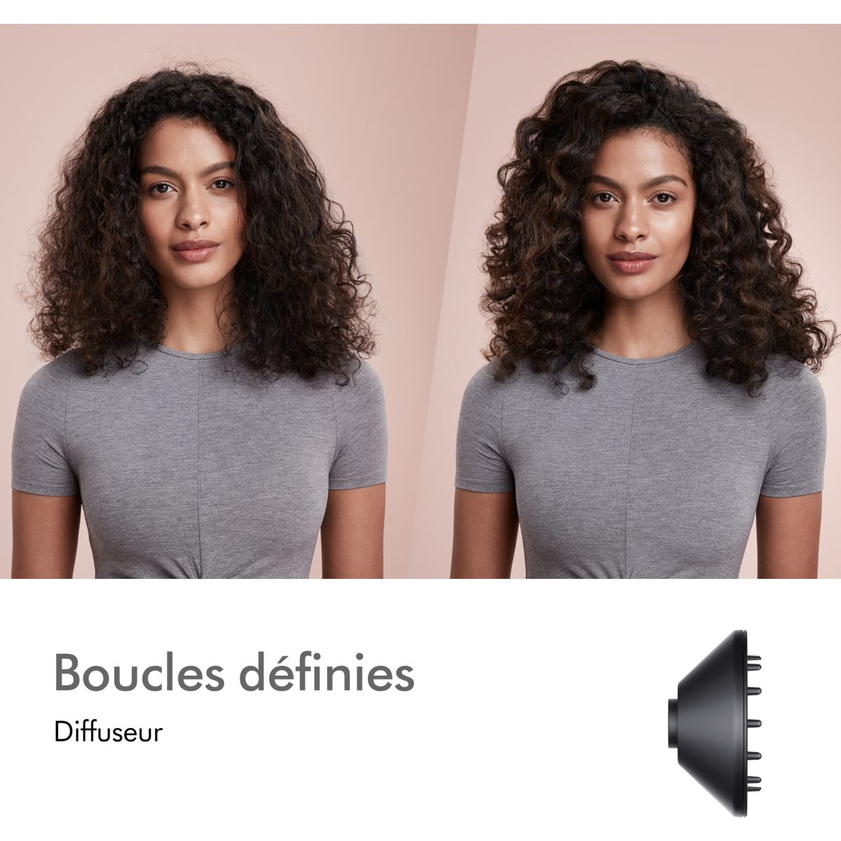 Sèche cheveux Supersonic cheveux bouclés à frisés Bleu de Prusse cuivré couleur unique, DYSON