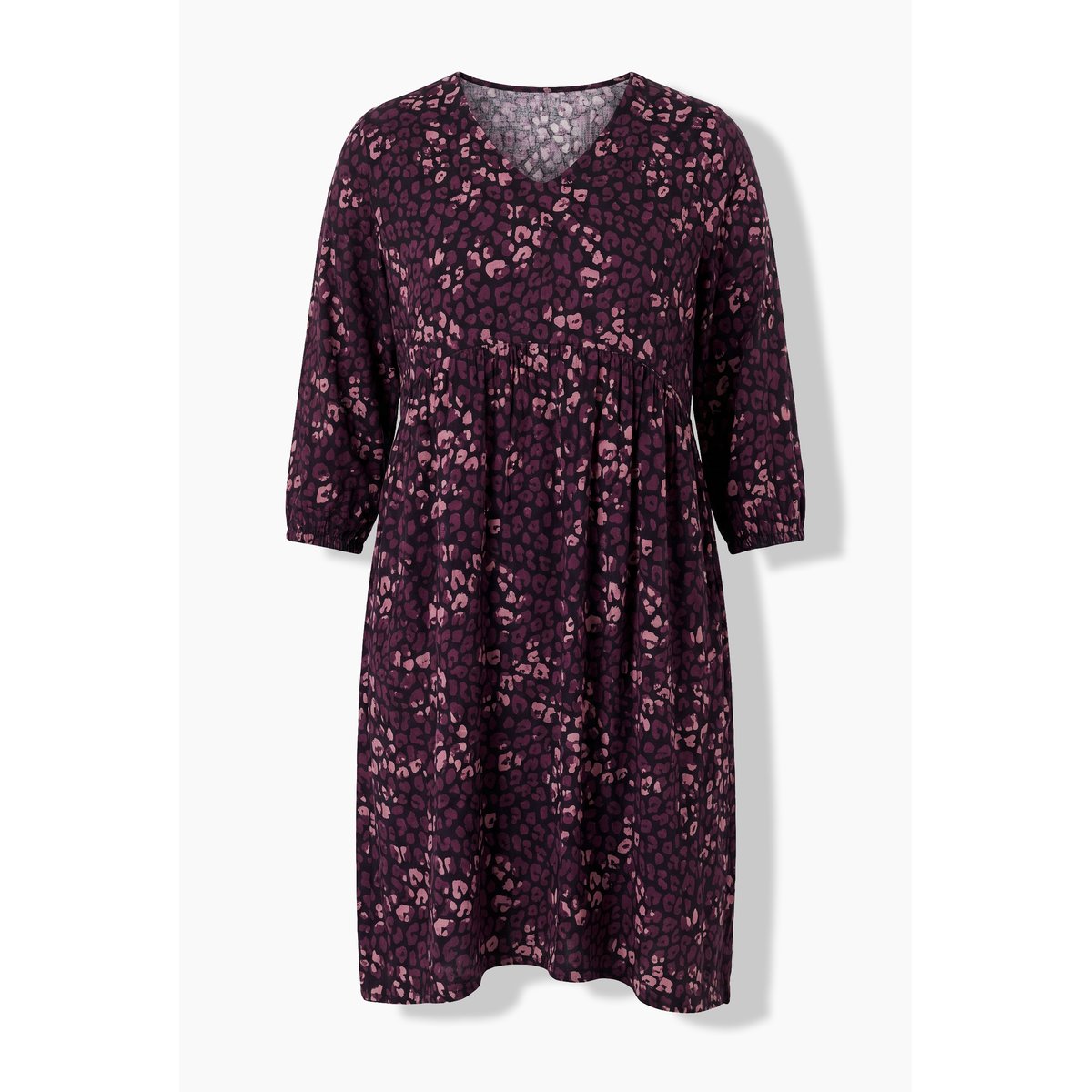 Robe en jersey motif léopard noir, ULLA POPKEN
