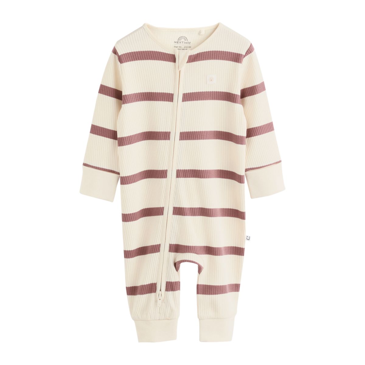 Dors-bien à zip double sens bébé, lot de 4 rayure bleu/vert, NEXT