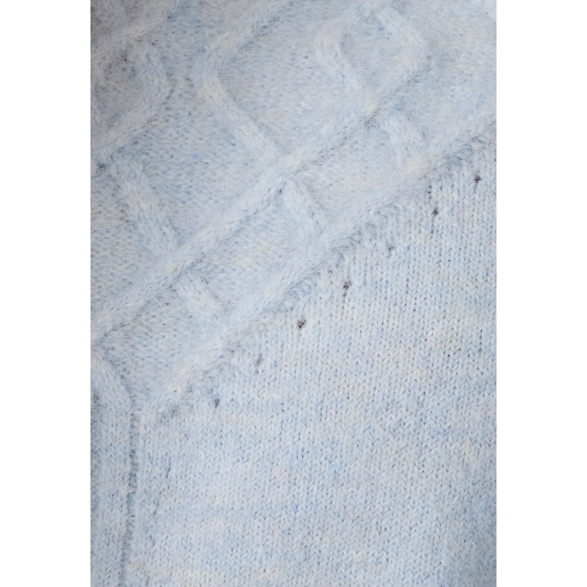 Pull jeu de maille fantaisie Thermolactyl bleu ciel, DAMART