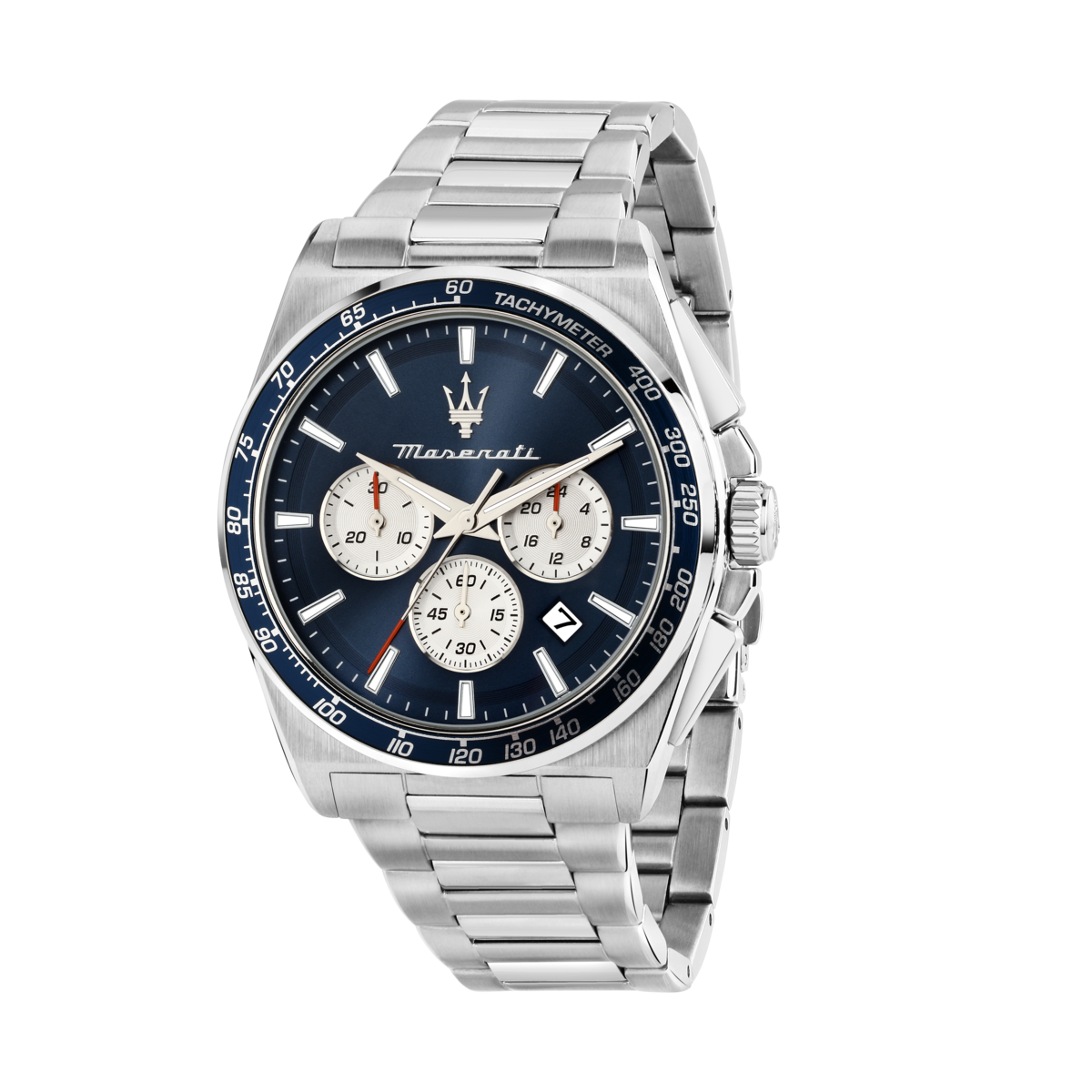 Montre Analogique  VELOCITA argenté bleu foncé argenté, MASERATI