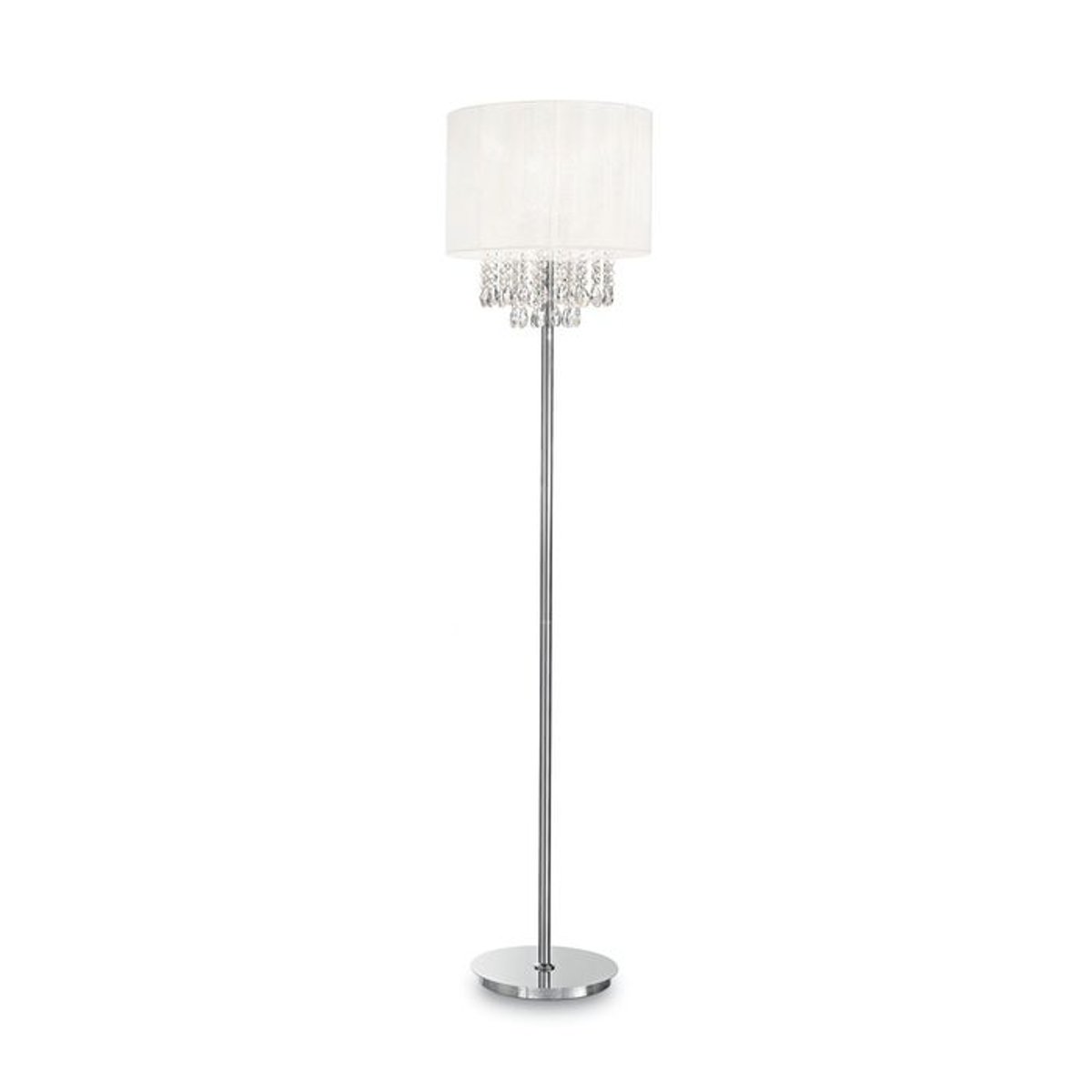Lampadaire OPERA argenté, IDEAL LUX