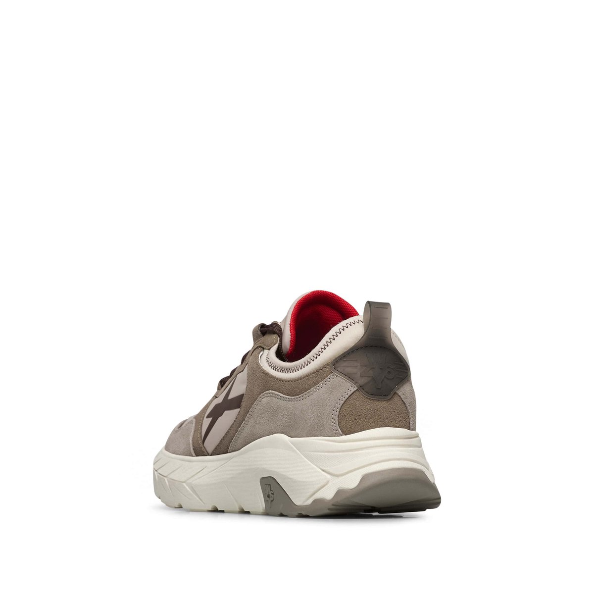 Sneakers en daim et tissu technique NEXT-M. gris tourterelle, W6YZ