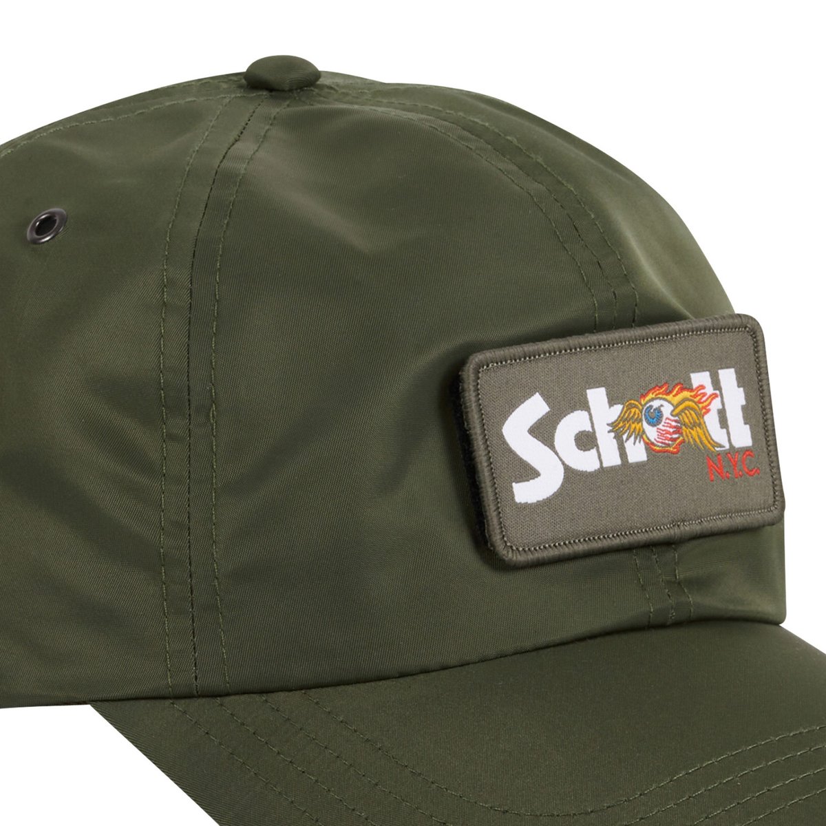 Casquette baseball x Schott NYC kaki, VON DUTCH