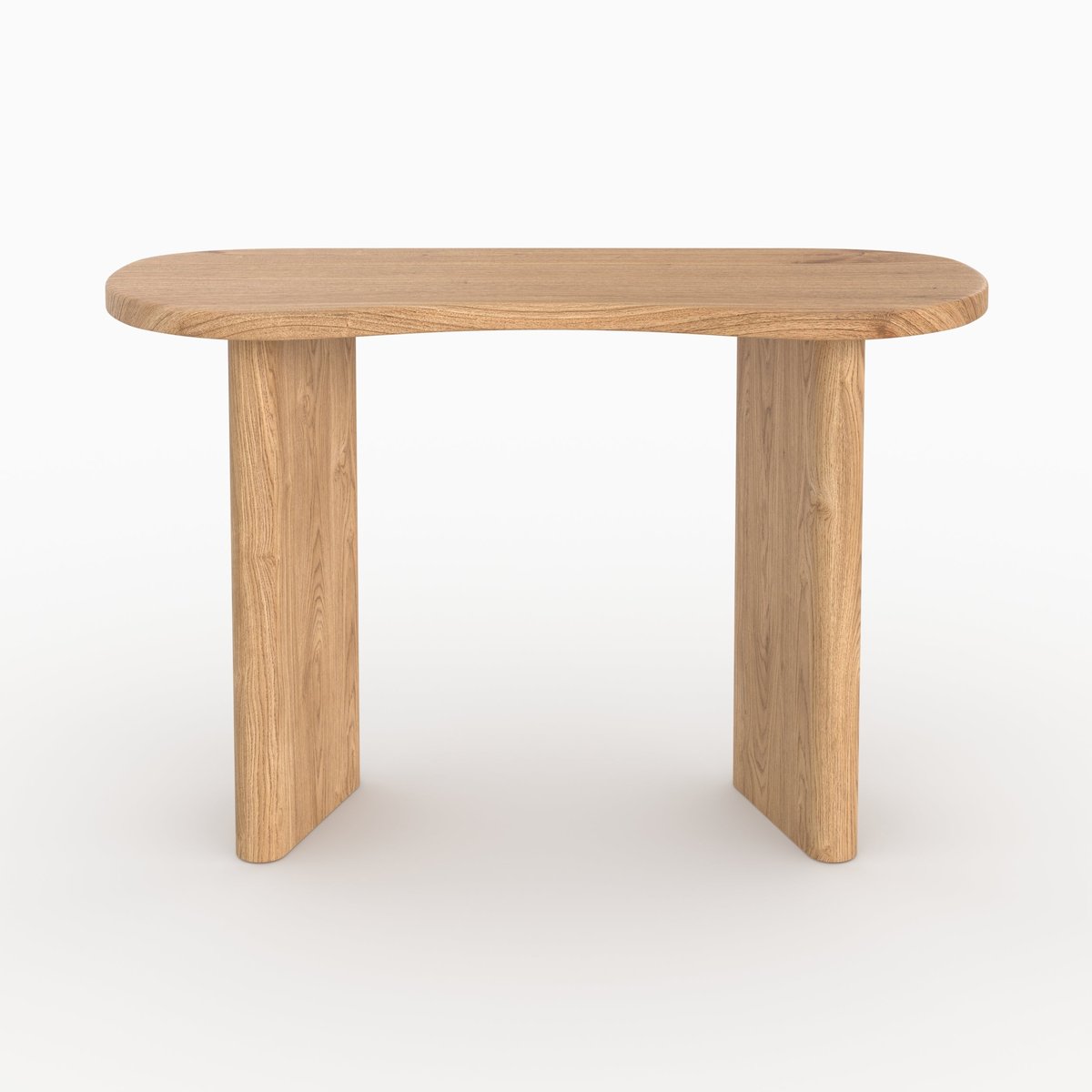 Console en bois massif de mindi - BRANDAN marron clair, MAISON PAVANE