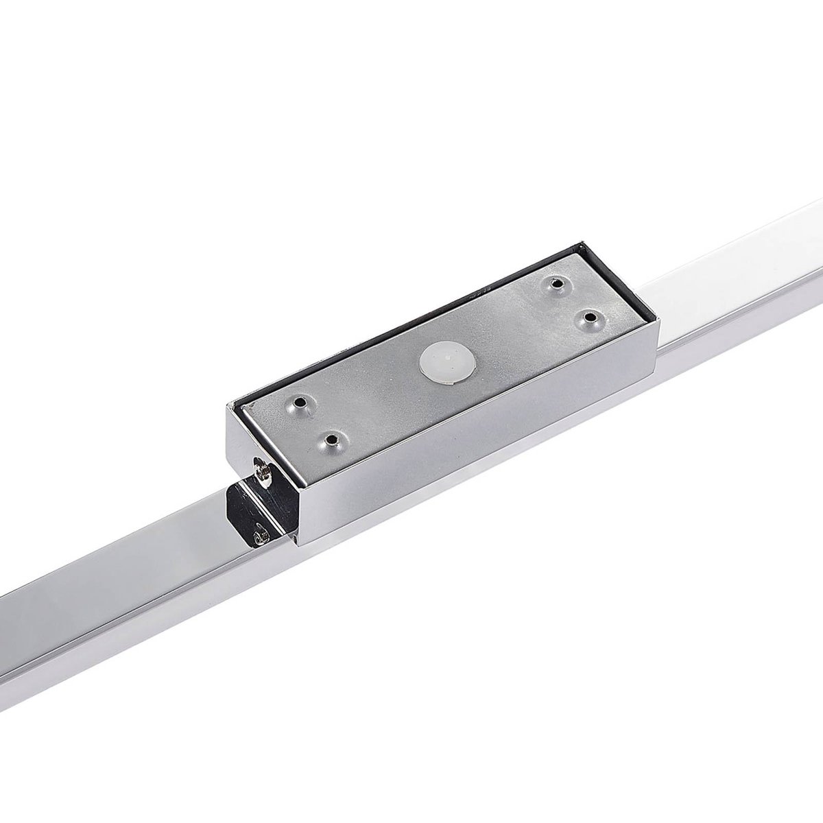 Plafonnier  moderneLED, Levke blanc, chrome, LINDBY