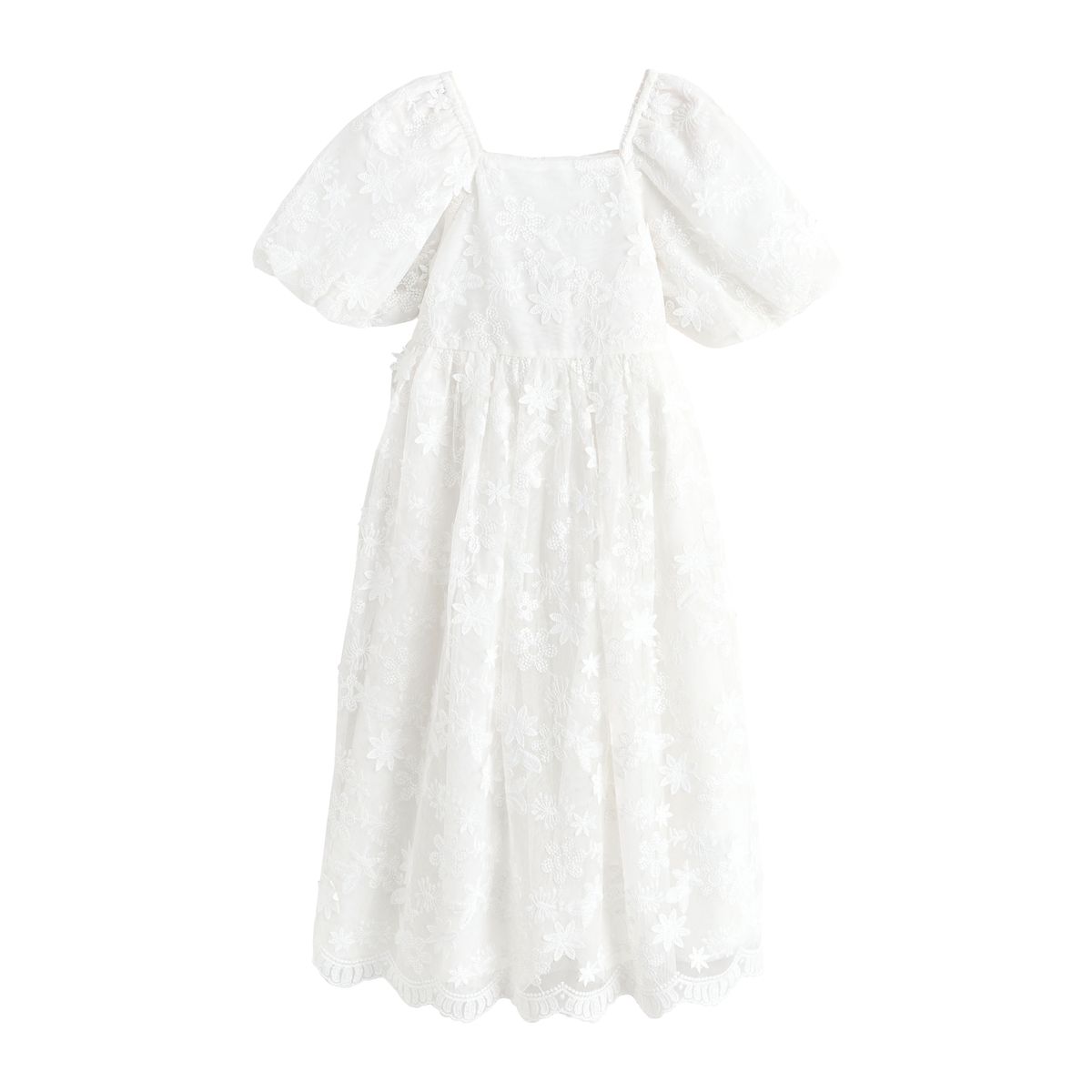 Robe longue petite demoiselle d'honneur blanc, NEXT