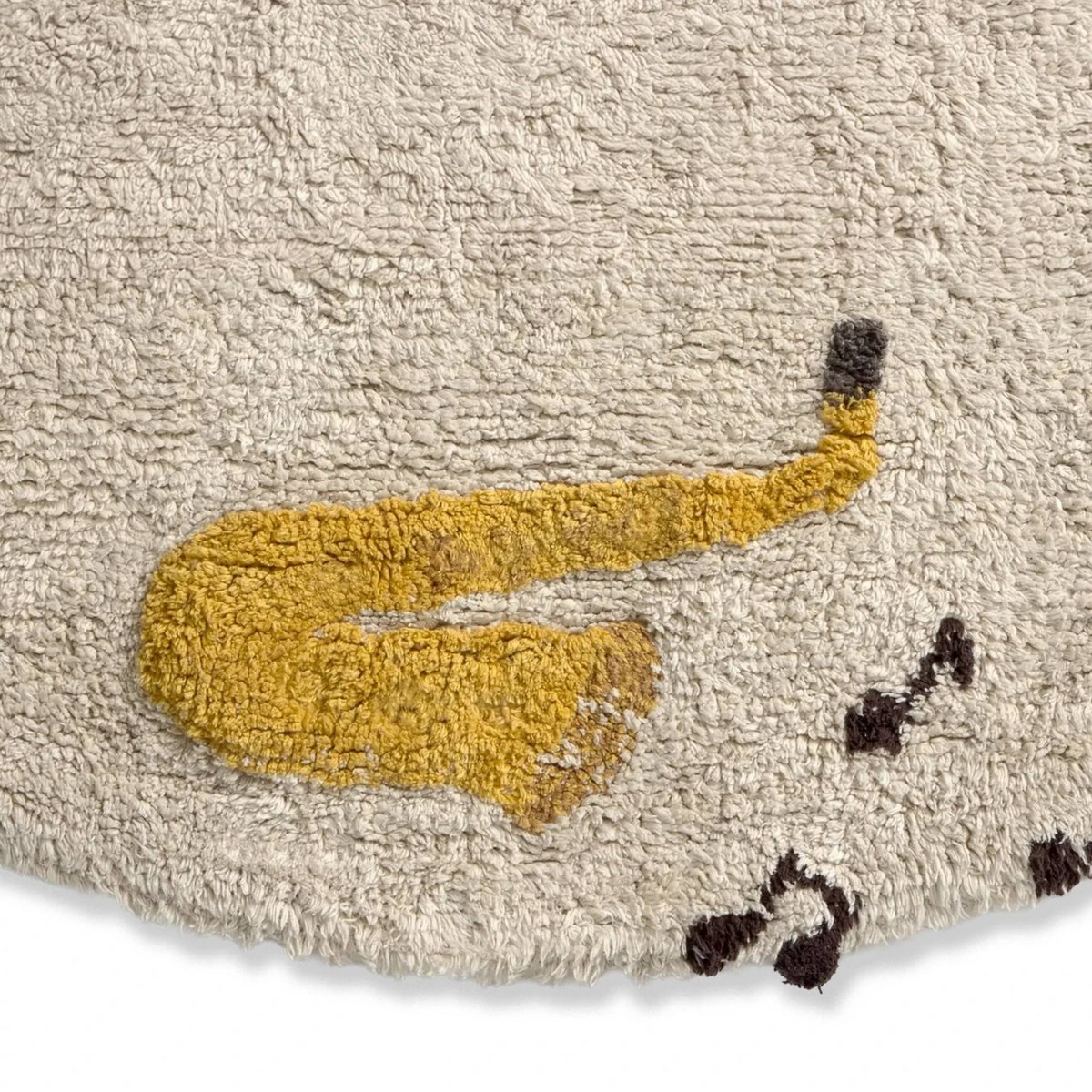 Tapis lavable Musique MUSIC STUDIO ocre, grain de café, naturel, gris foncé, LORENA CANALS