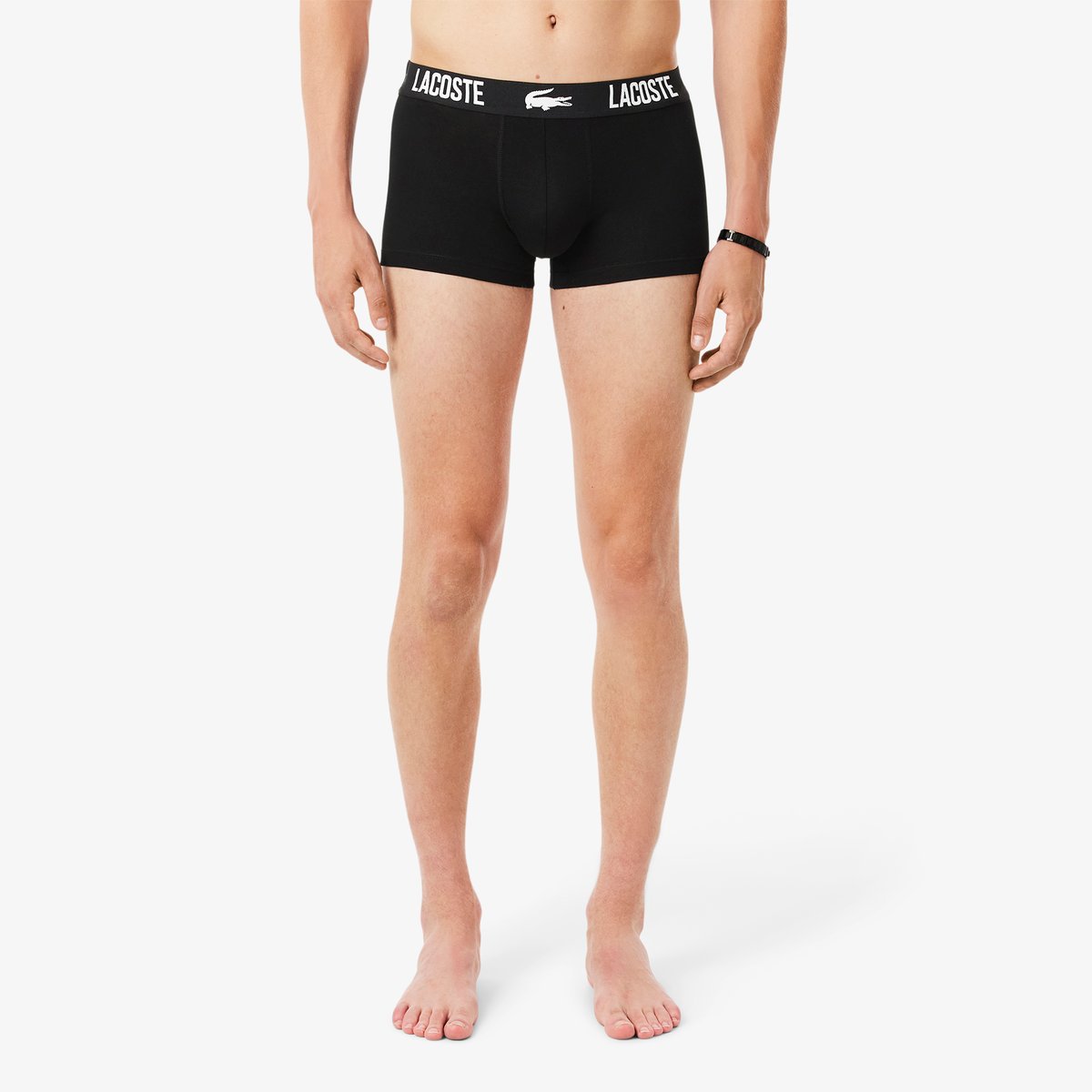Lot de 3 boxers courts coton noir-031, LACOSTE